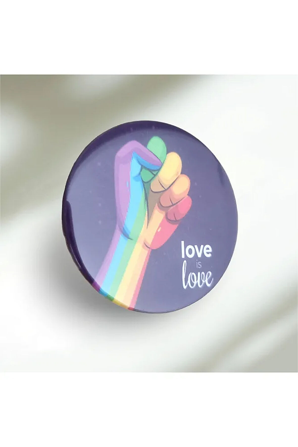 Love Is Love Gökkuşağı Buton Rozet