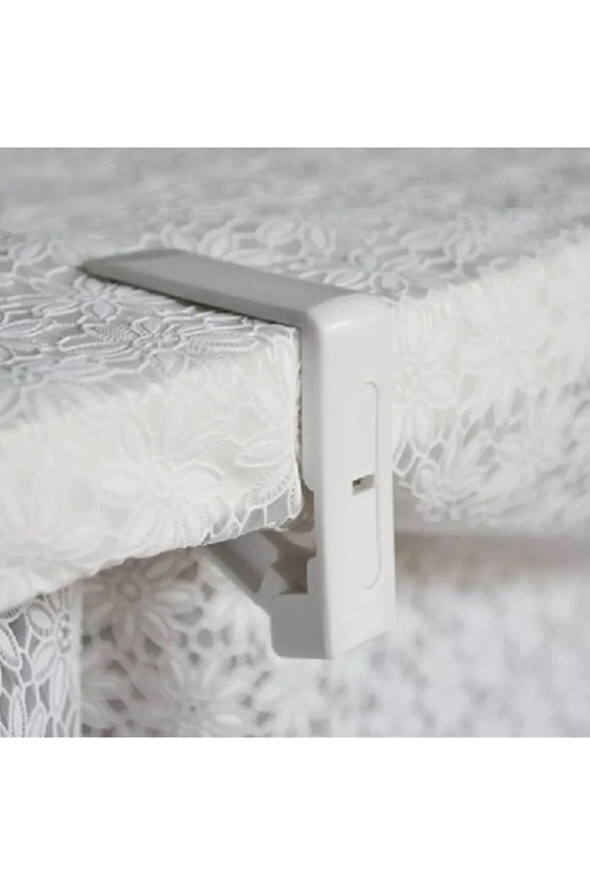 6'lı Plastik Masa Örtüsü Tutacağı Yaylı Mandal Kayma Önleyici Tutucu Sabitleyici Kıskaç Klips Aparat