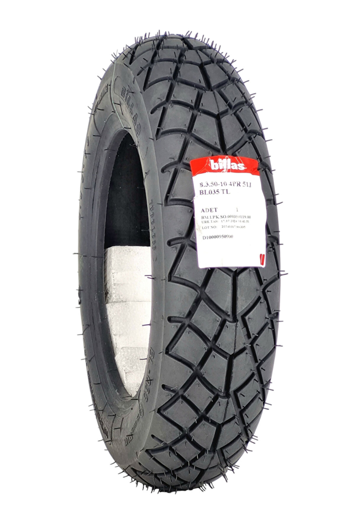 MOTOSİKLET LASTİK 350-10 TL (TUBELESS - DUBLEKS)