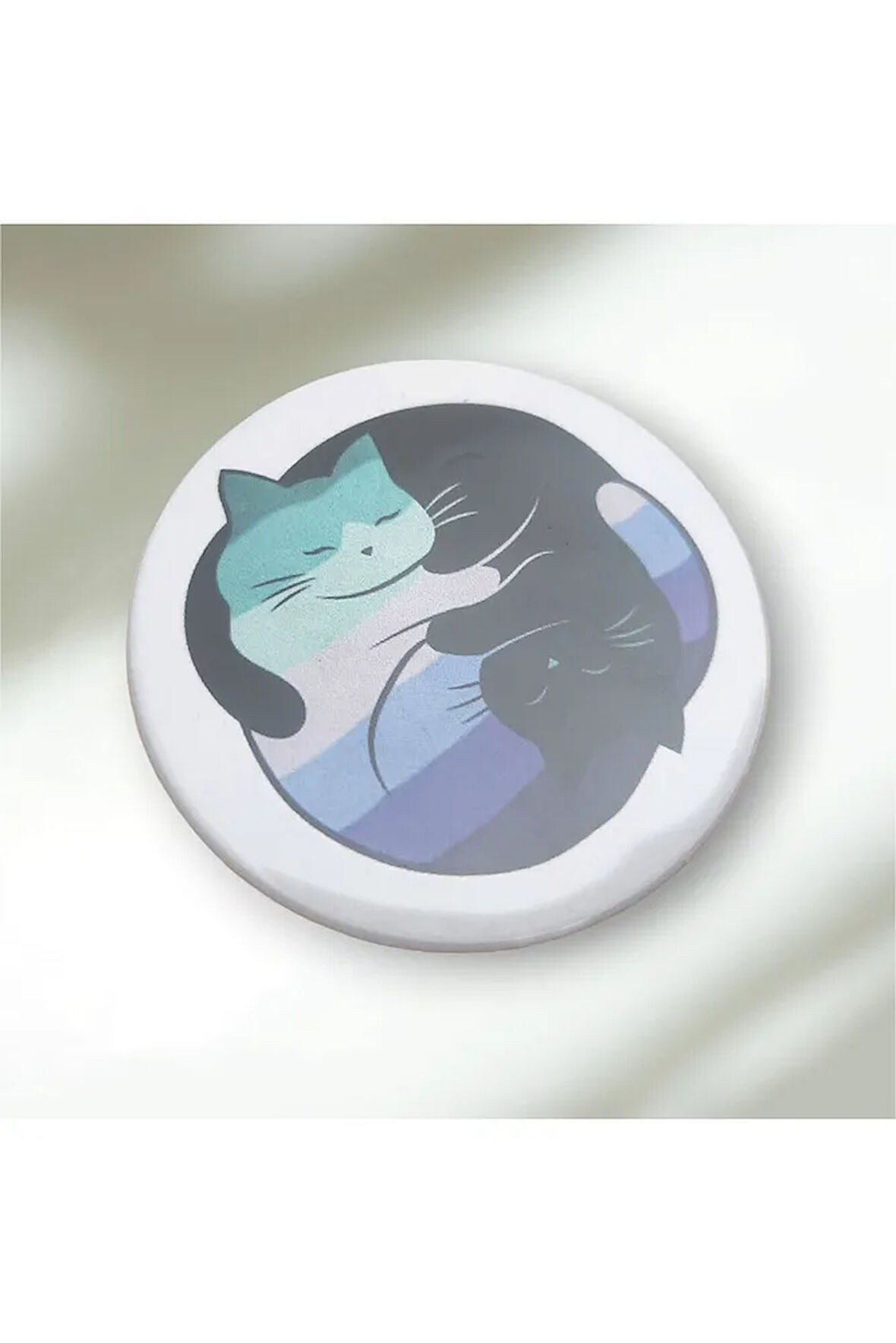 Pride Flag Cat Buton Rozet