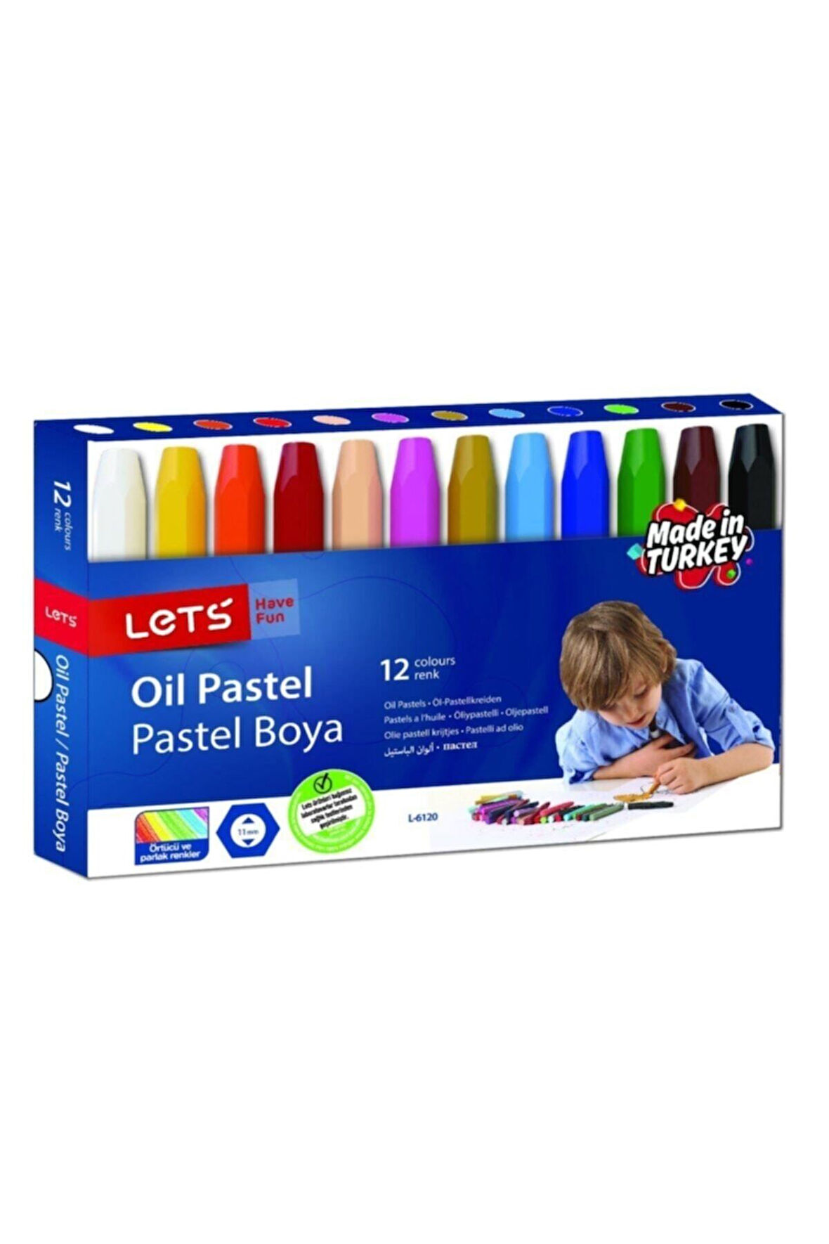 12'li Karton Kutu Pastel Boya