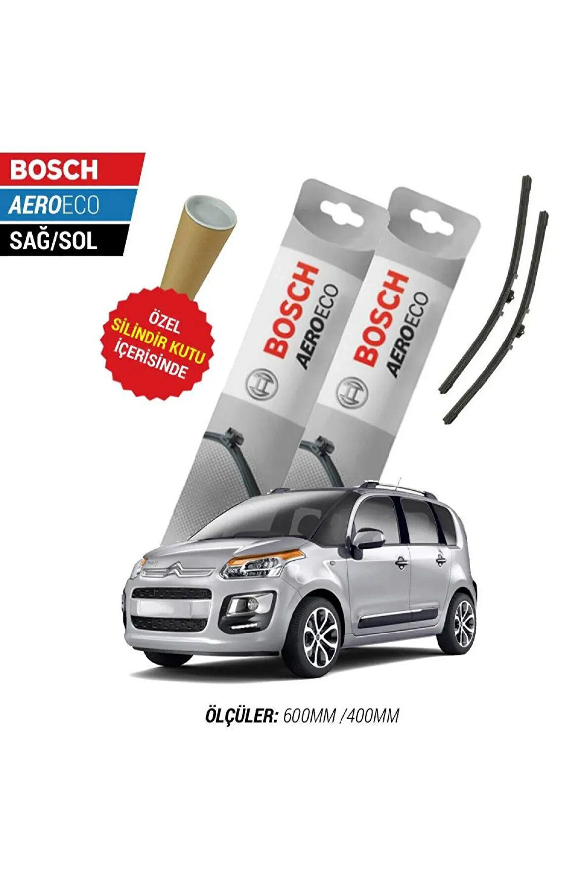Citroen C3 Picasso 2011 Model Bosch Aeroeco Muz Silecek Takımı