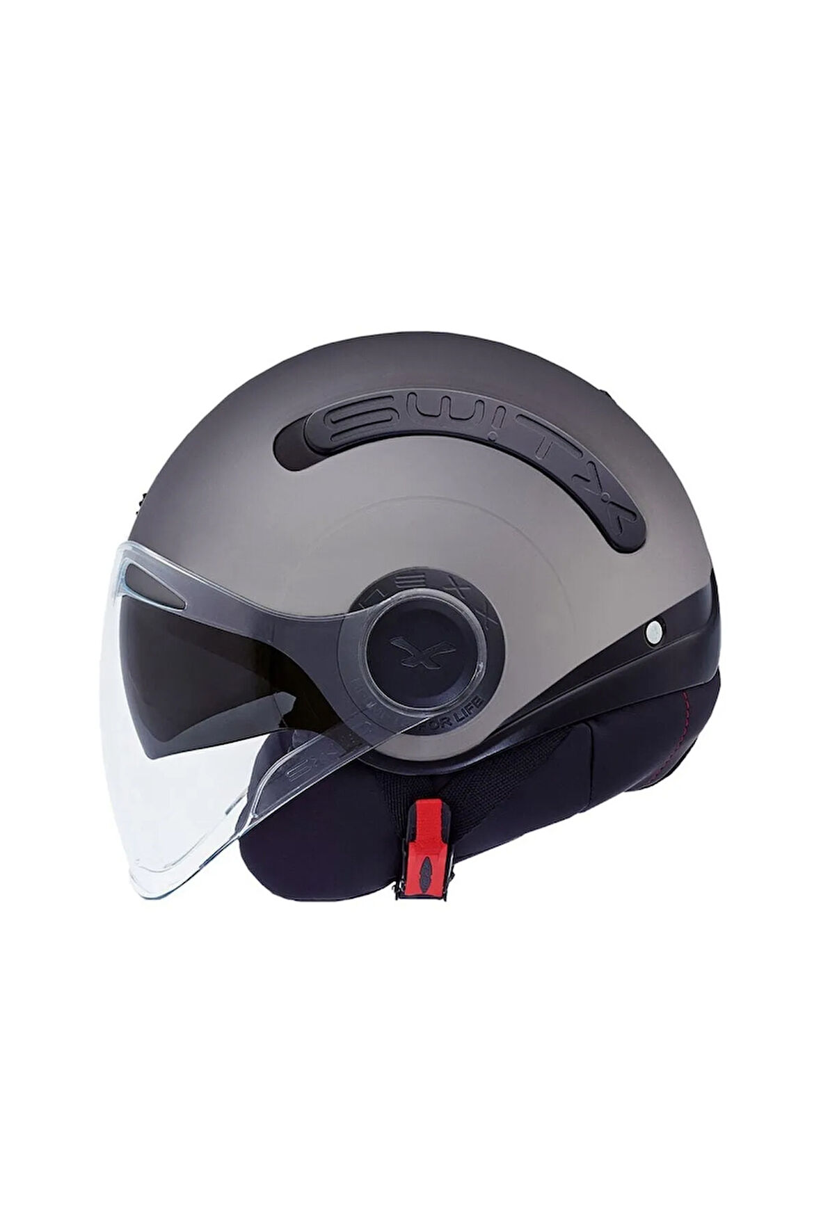 Sx.10 Mat Tıtanıum Yarım Kask (Large Beden)