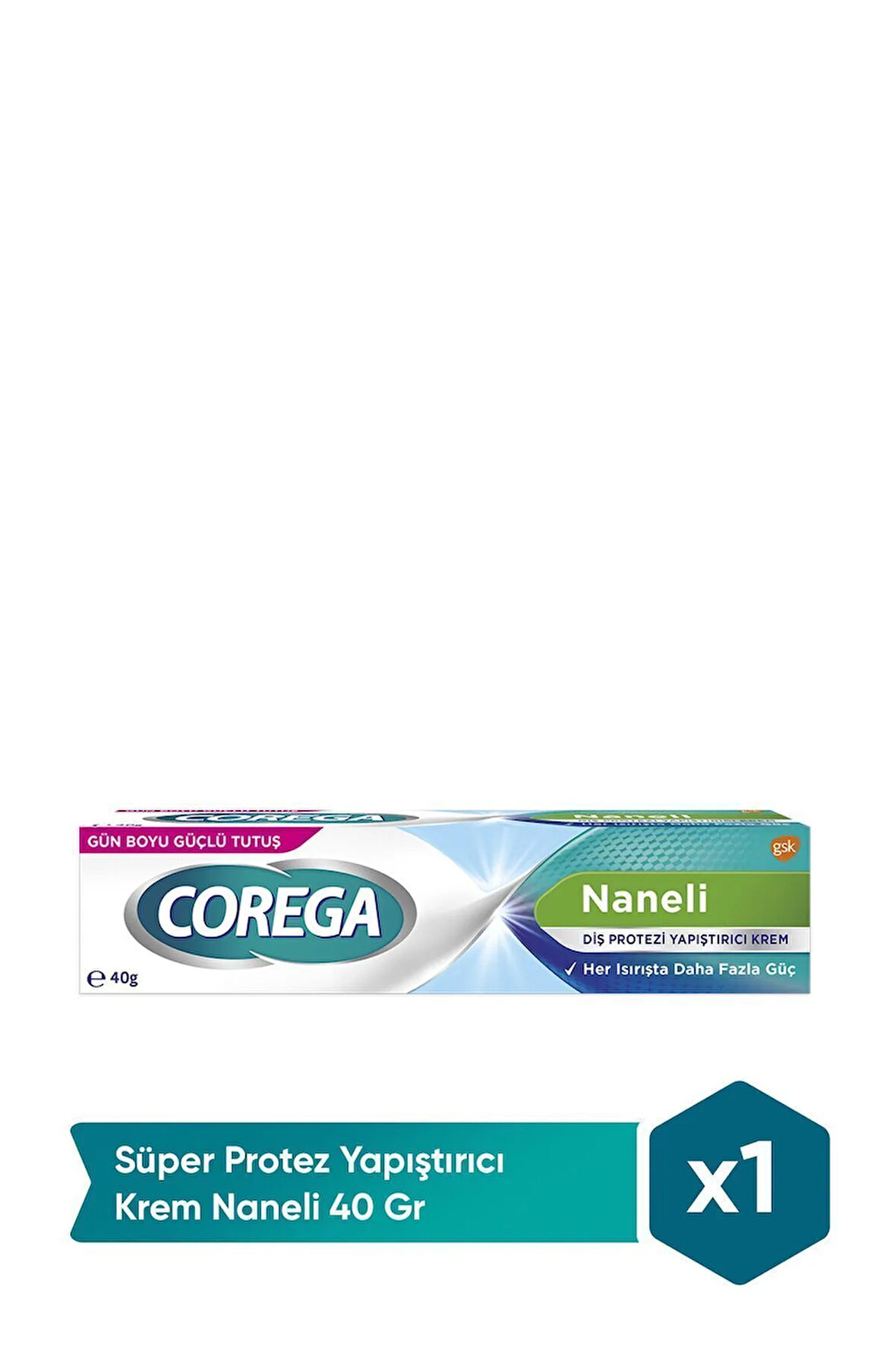 Diş Protezi Yapıştırıcı Krem Naneli 40 gr X3 Adet