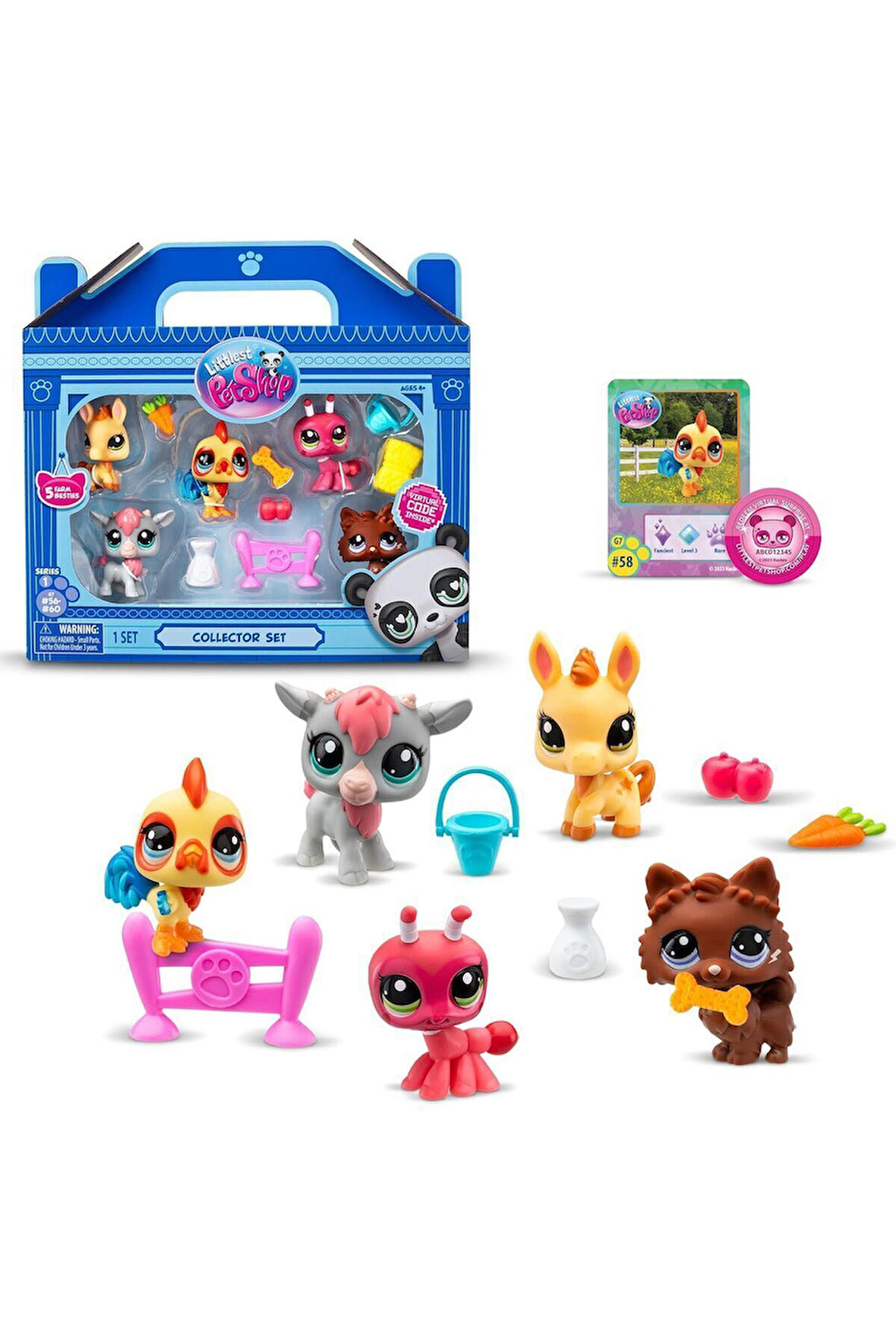 LPS Minişler Littlest Pet Shop Çiftlik Temalı 5'li Figür Seti