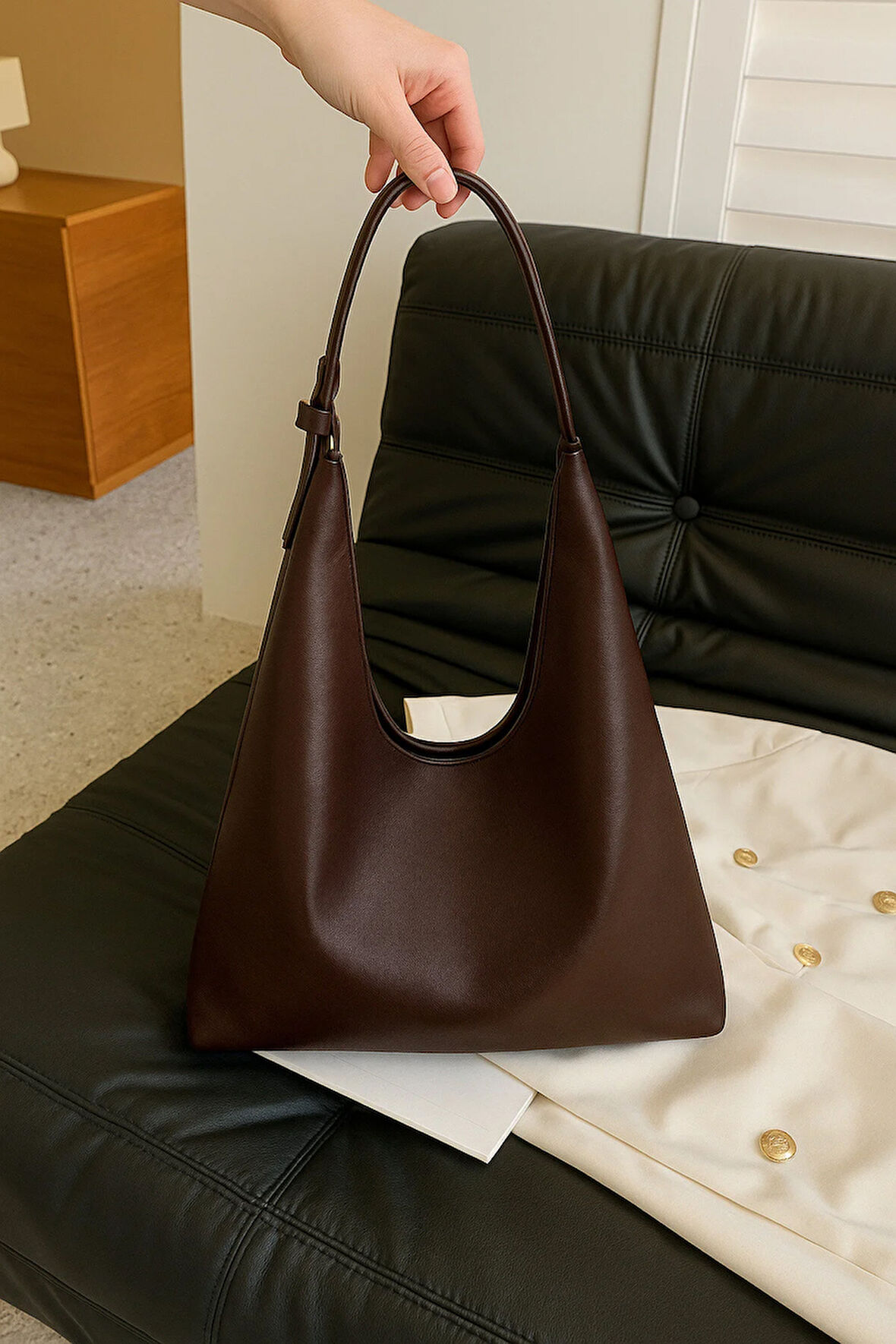 Kadın Omuz Çantası Kaliteli İşçilik Ve Yumuşak Suni Deri