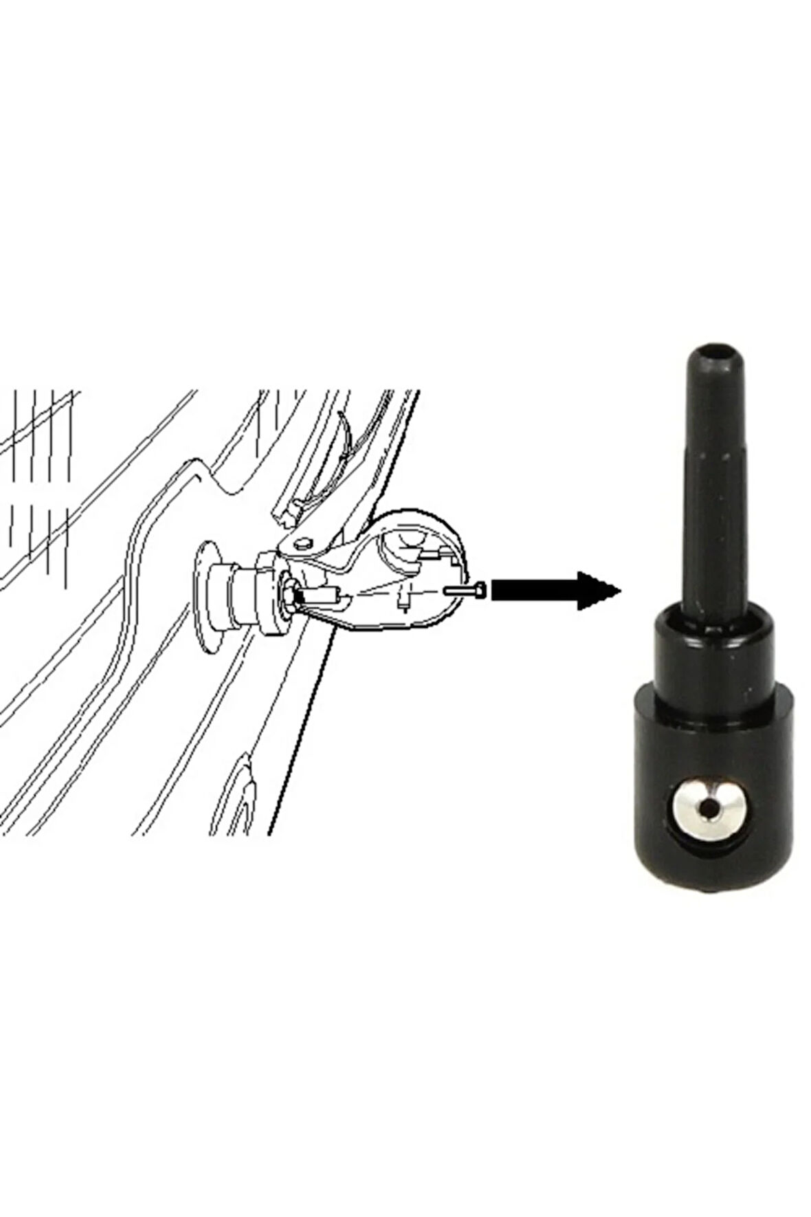 Arka Silecek Cam Suyu Fiskiye Memesi Golf, Polo, Caddy, Trasnporter, Loen, Audi A3, Tüm Modeller 3b9