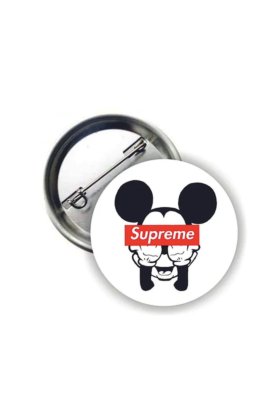 Supreme Mickey Mouse Buton Rozet