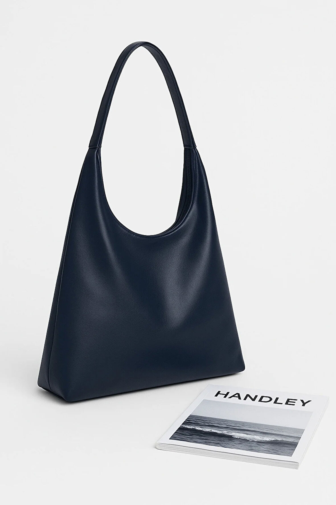 Elegant Shopper Suni Deri Omuz Çantası