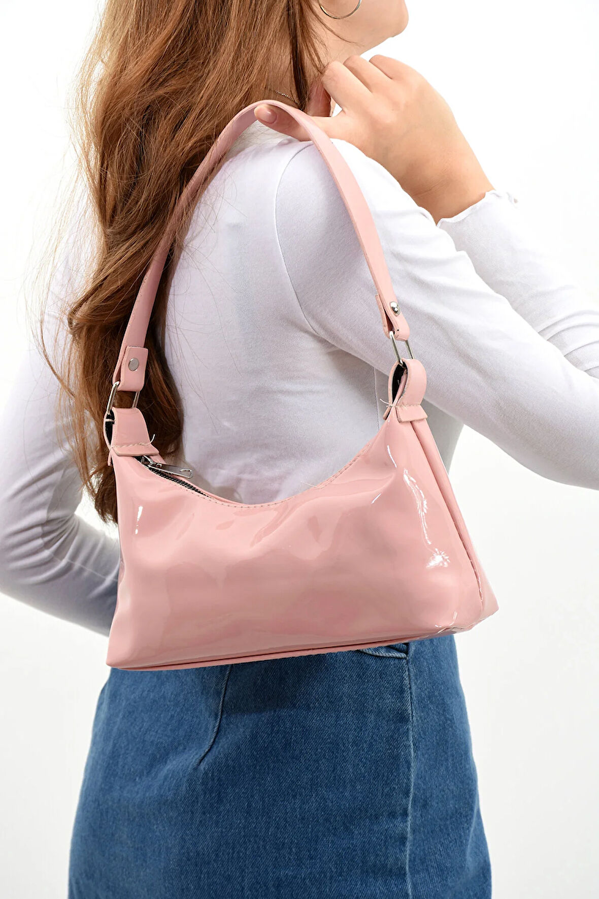 Kadın Rugan Omuz Çantası