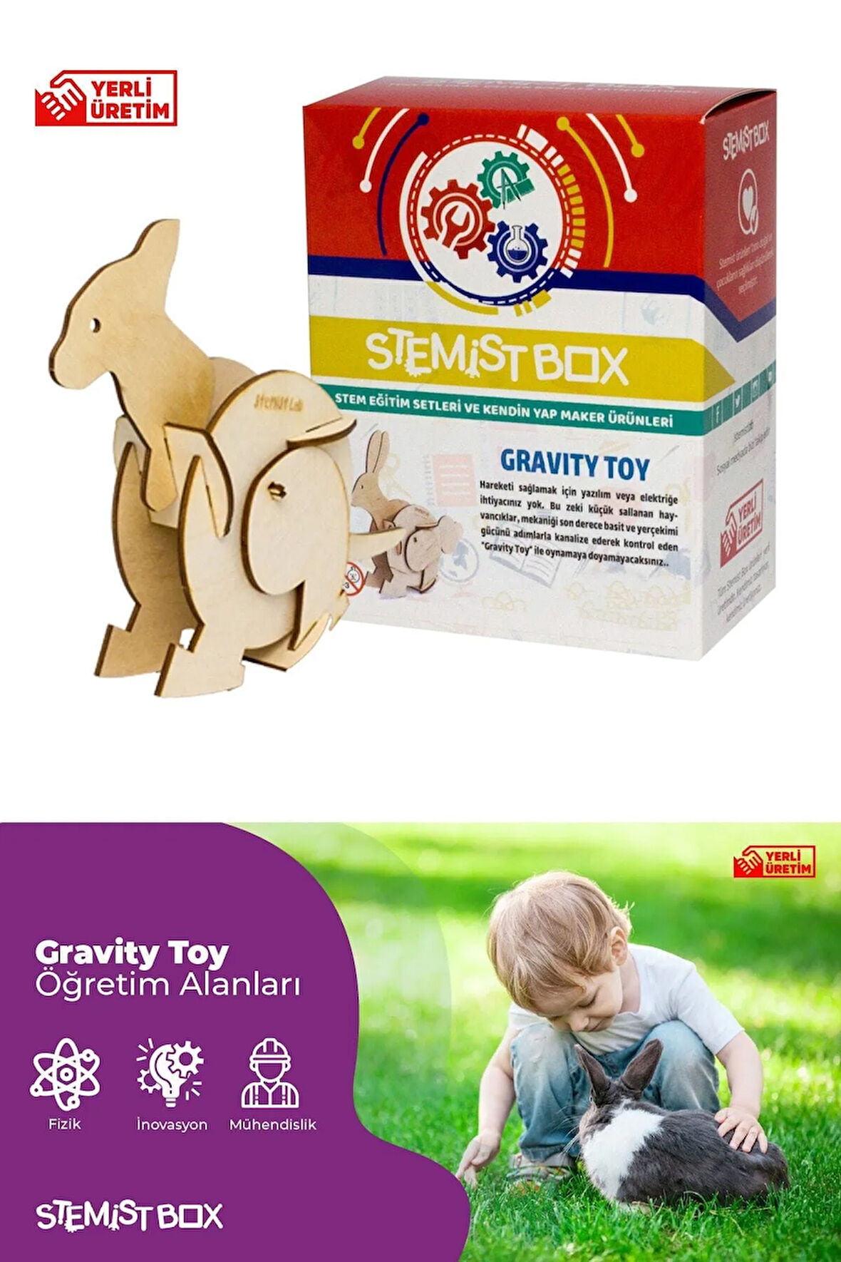 Gravity Toy Demonte Uzaktan Eğitime Uygun Stem Eğitici Set