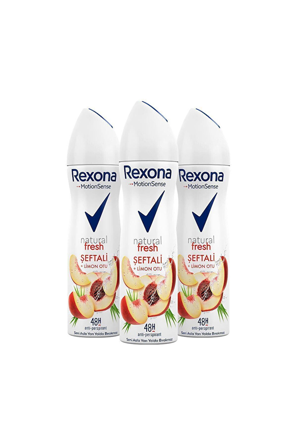 Natural Fresh Şeftali Ve Limon Otu Kadın Deodorant Sprey 150 ml x3