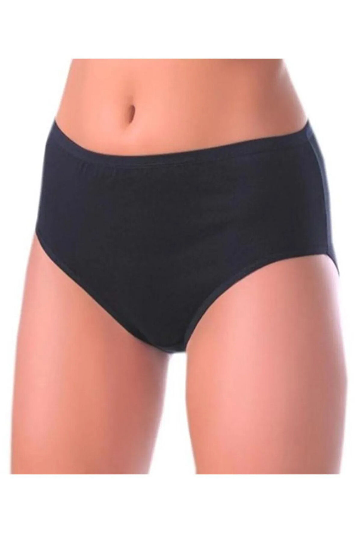Kadın Beyaz  Ribana Biyeli Bikini Külot 2064 6'lı Paket