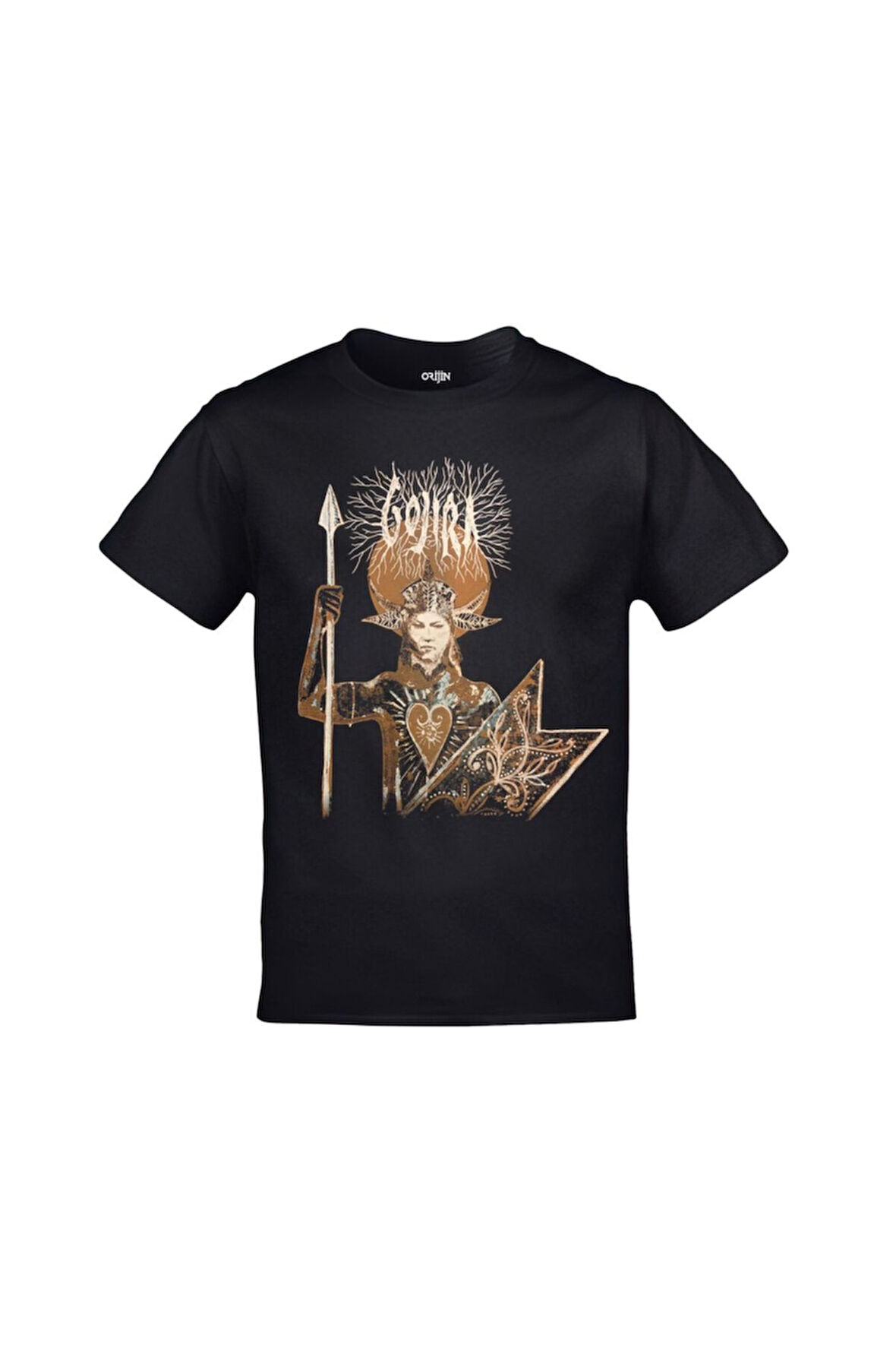 Gojira Fortitude Ön Arka Baskılı Unisex Siyah Tshirt