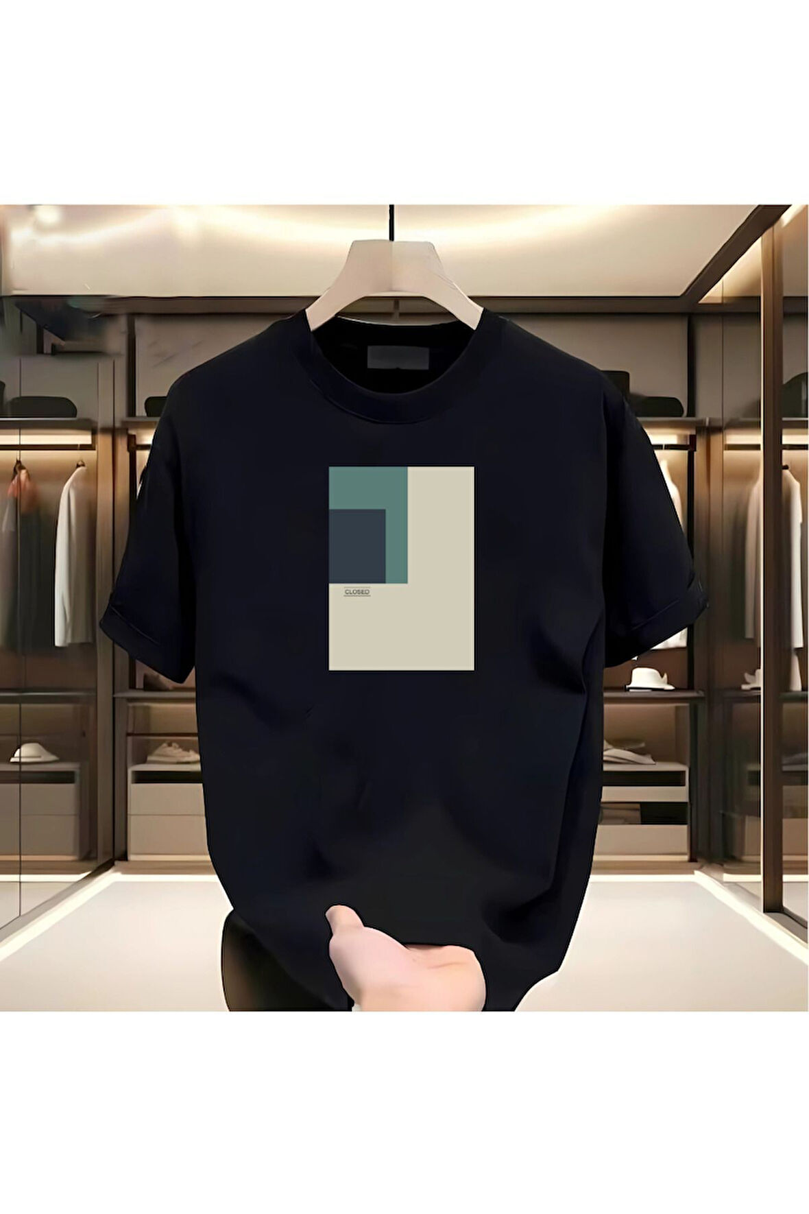 Closed Desen Baskılı Beyaz Tshirt