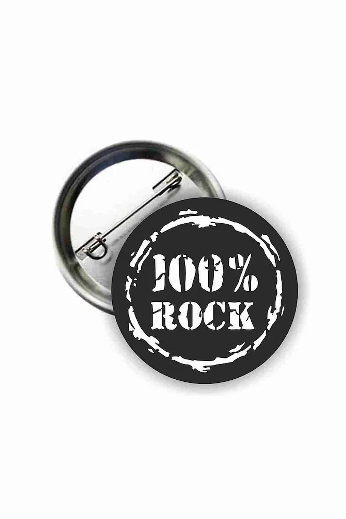 %100 Rock Buton Rozet