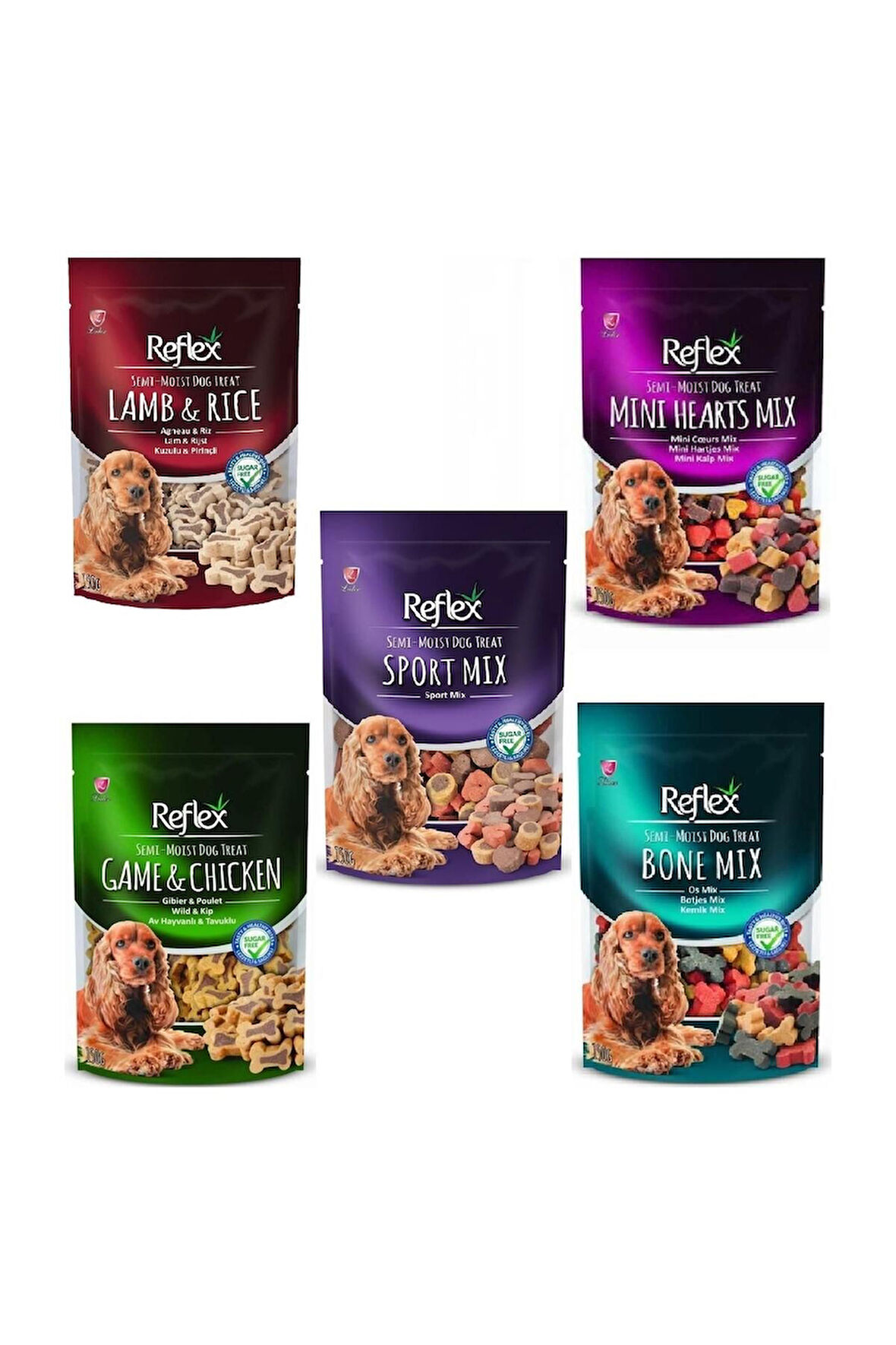Reflex Semi Moist Karışık Köpek Ödül Maması 150 Gr X 5 Paket