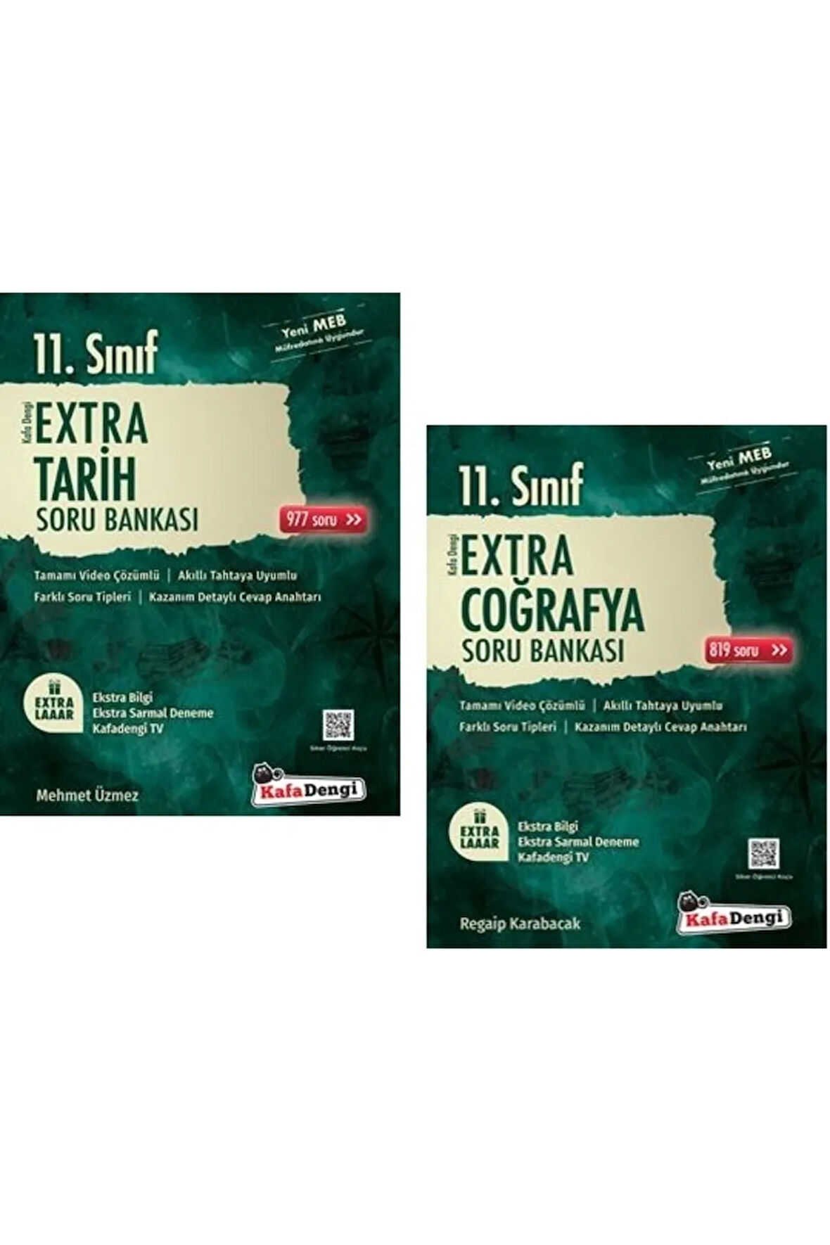 Kafadengi 11. Sınıf Tarih + Coğrafya Extra Soru Bankası Seti 2 Kitap 2023