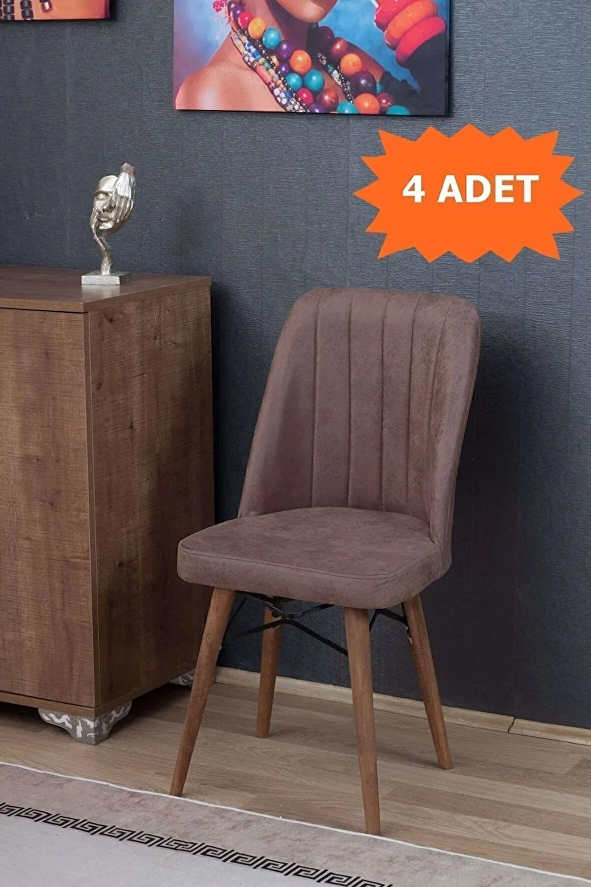 Armada Serisi 1.sınıf Yemek Odası Salon Cafe Mutfak Sandalyesi 4 Adet