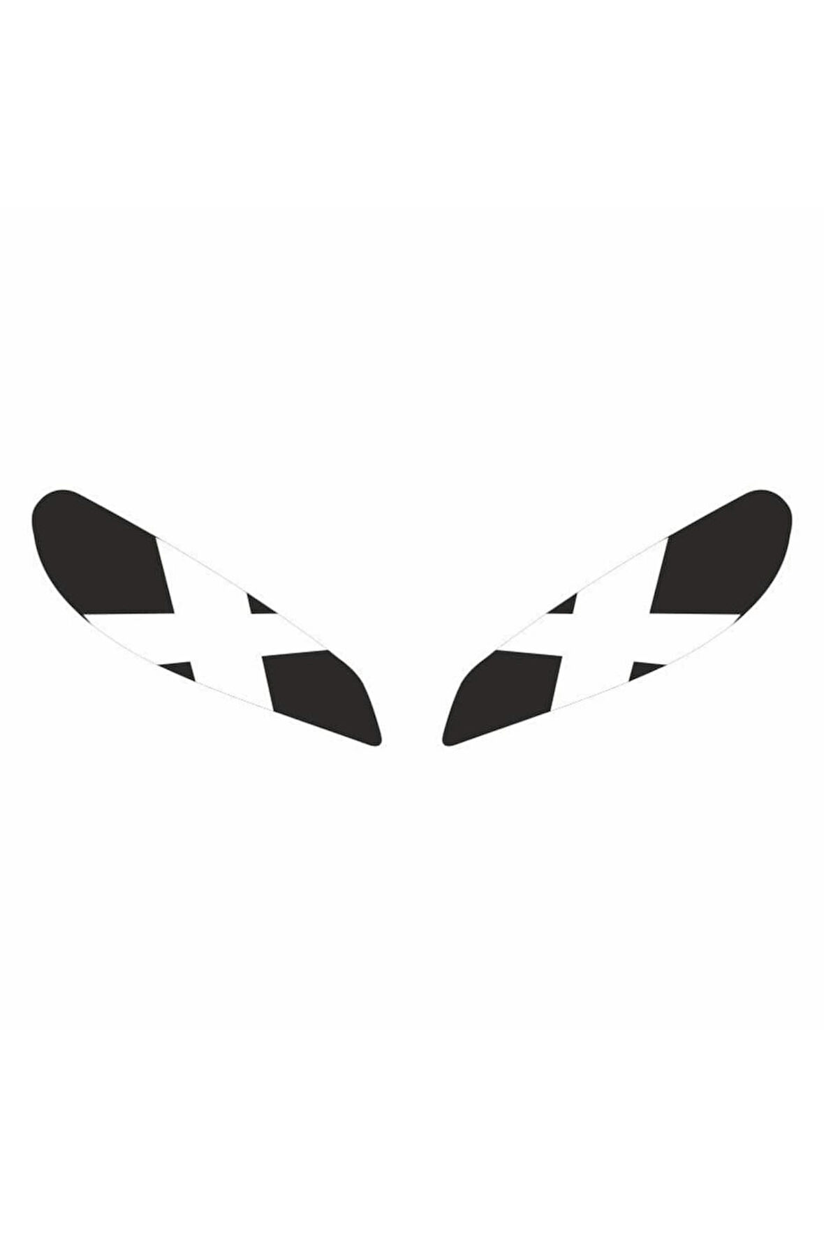 Cf Moto 250 Sr 2020 - 2024 Uyumlu Far Sticker X Beyaz