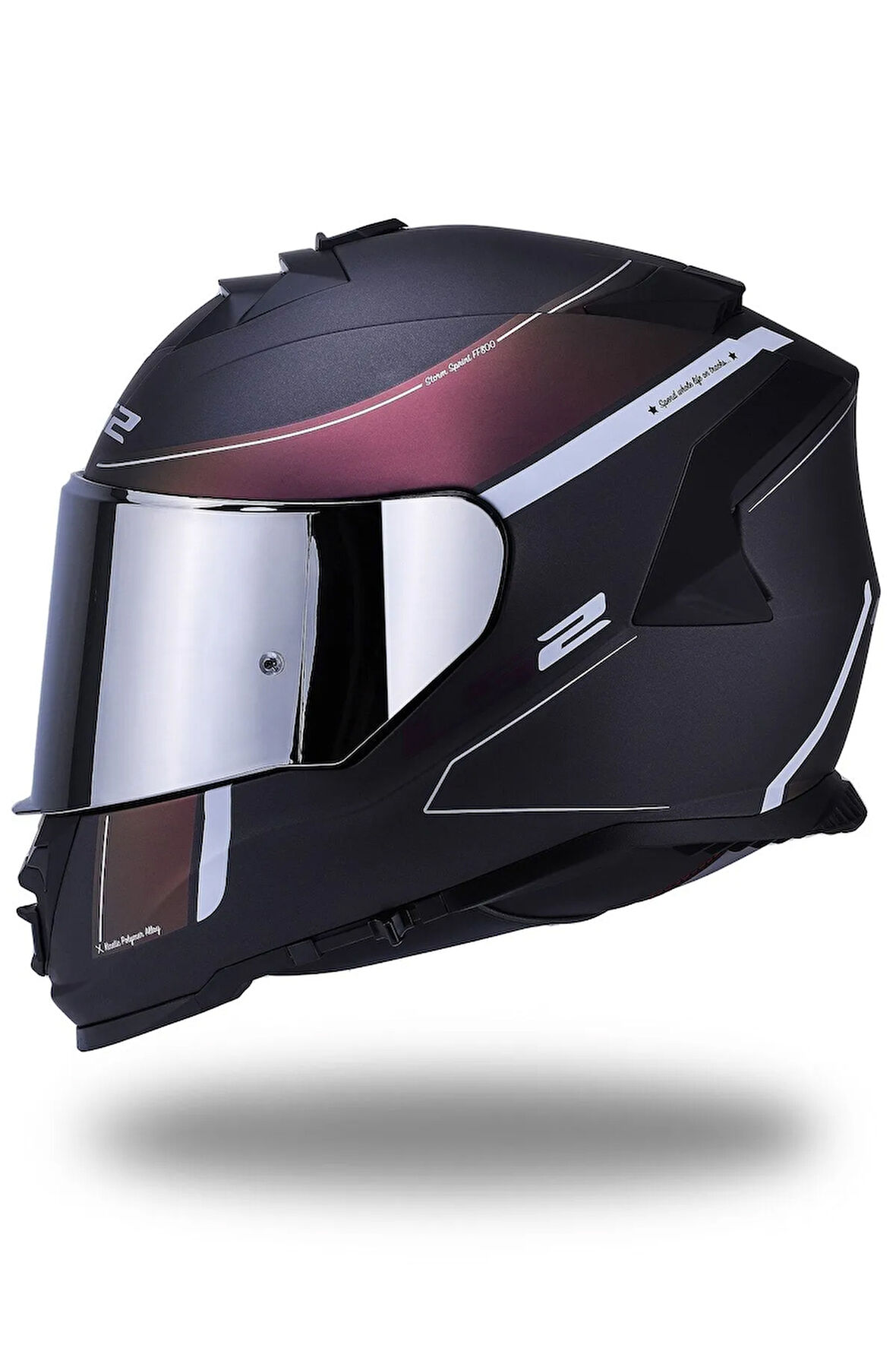 Storm 2 Velvet Mat Siyah-gökkuşağı Kask