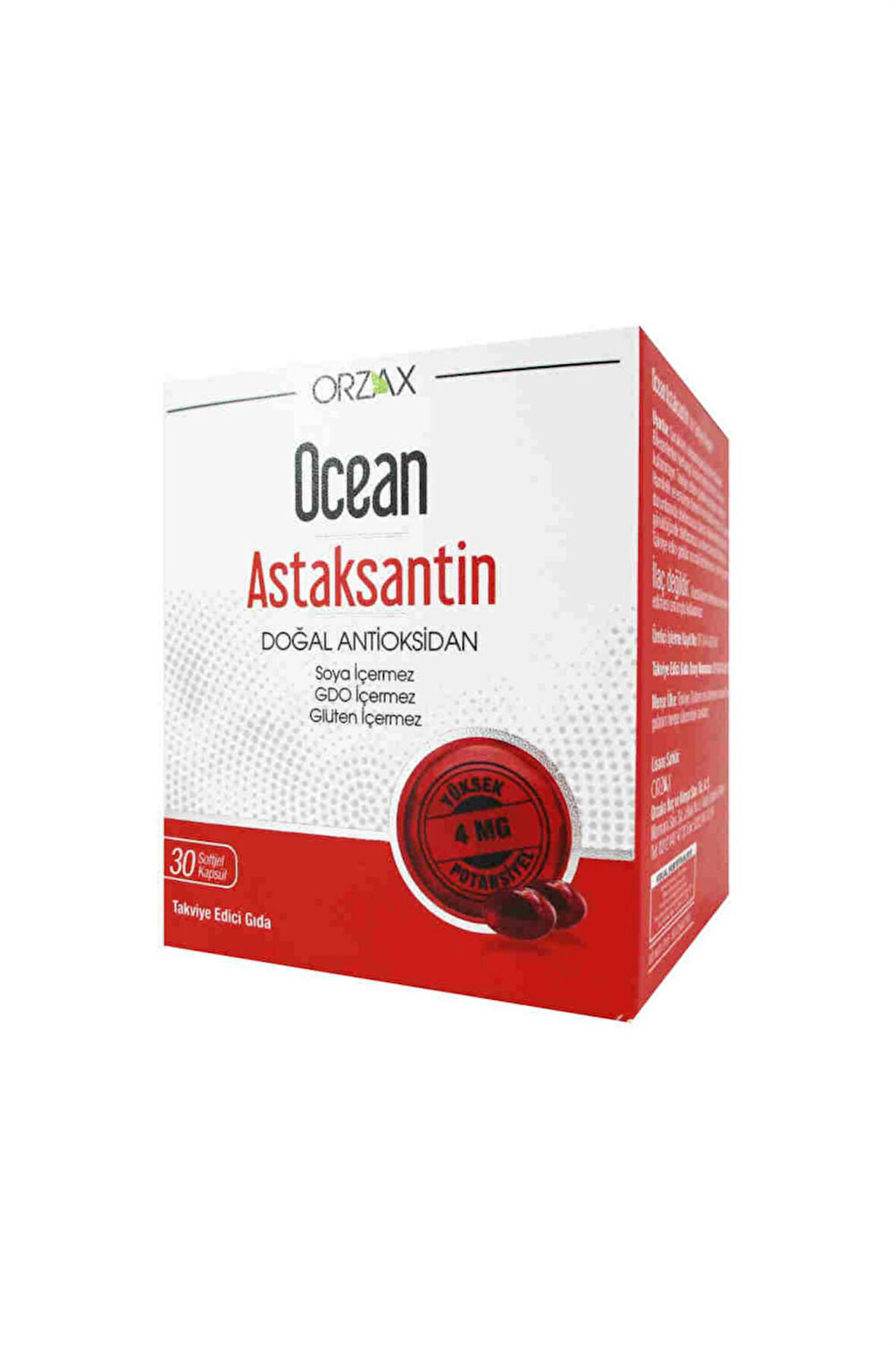 Ocean Astaksantin 30 Kapsül