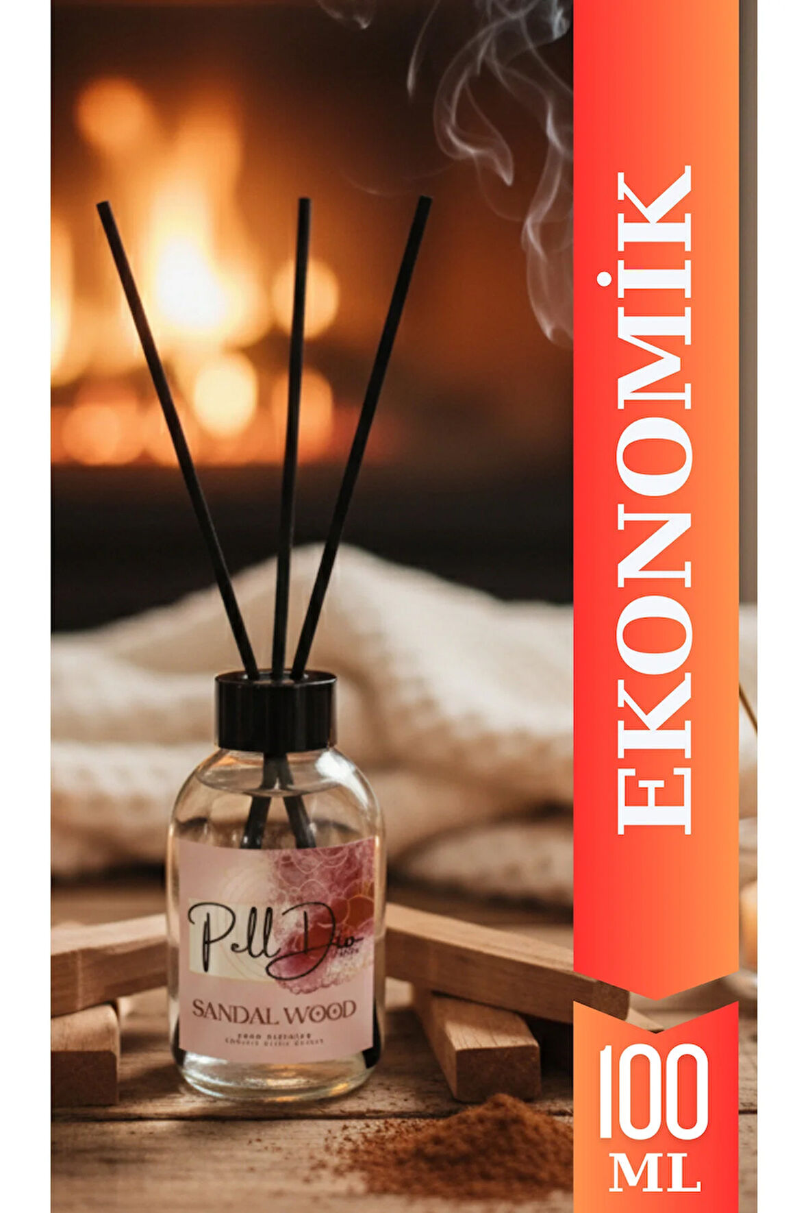 Sandal Ağacı Eko Çubuklu Oda Kokusu - Kokulu Çubuk 100ml