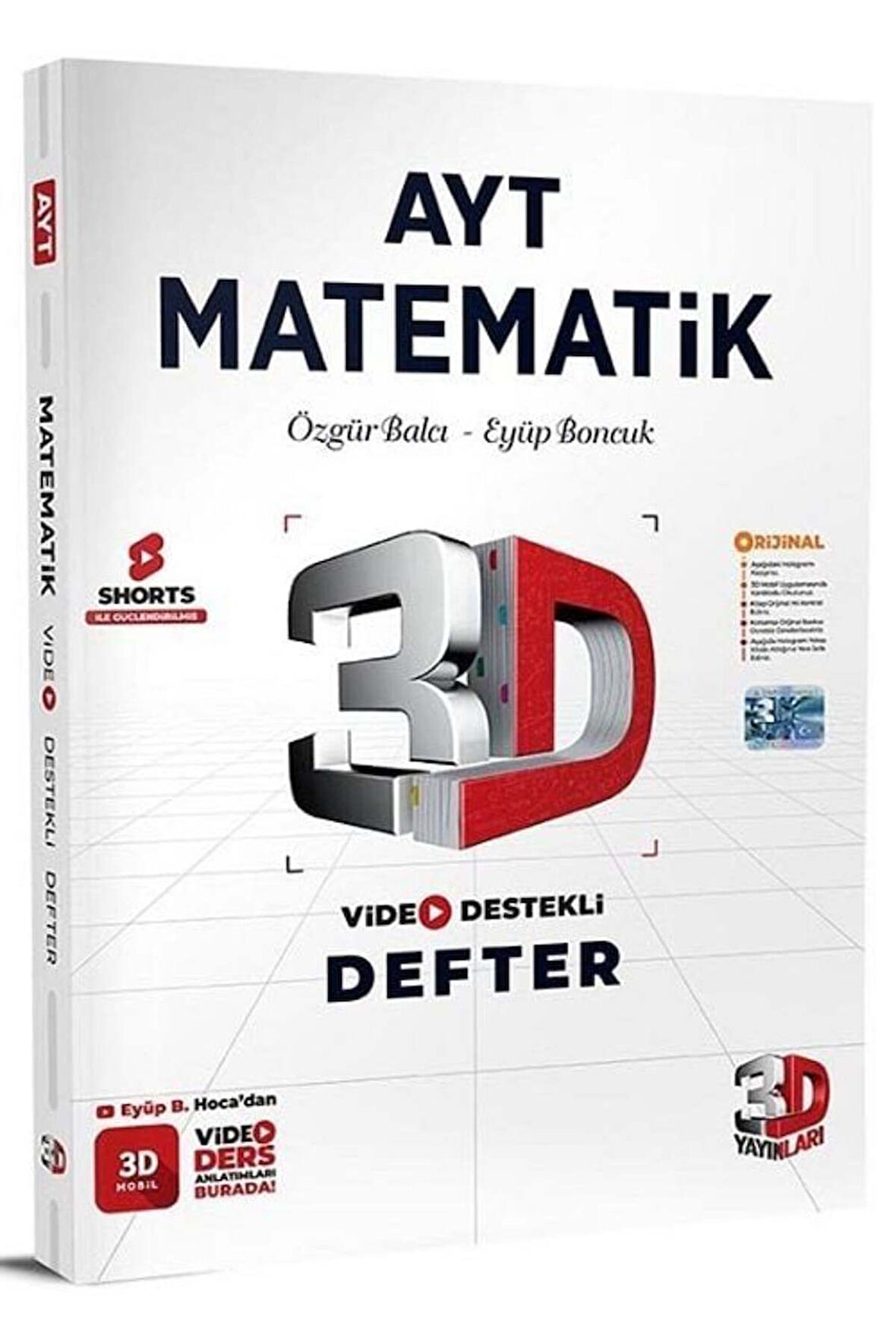 3D Yayınları YKS AYT Matematik Video Destekli Defter 3D Yayınları