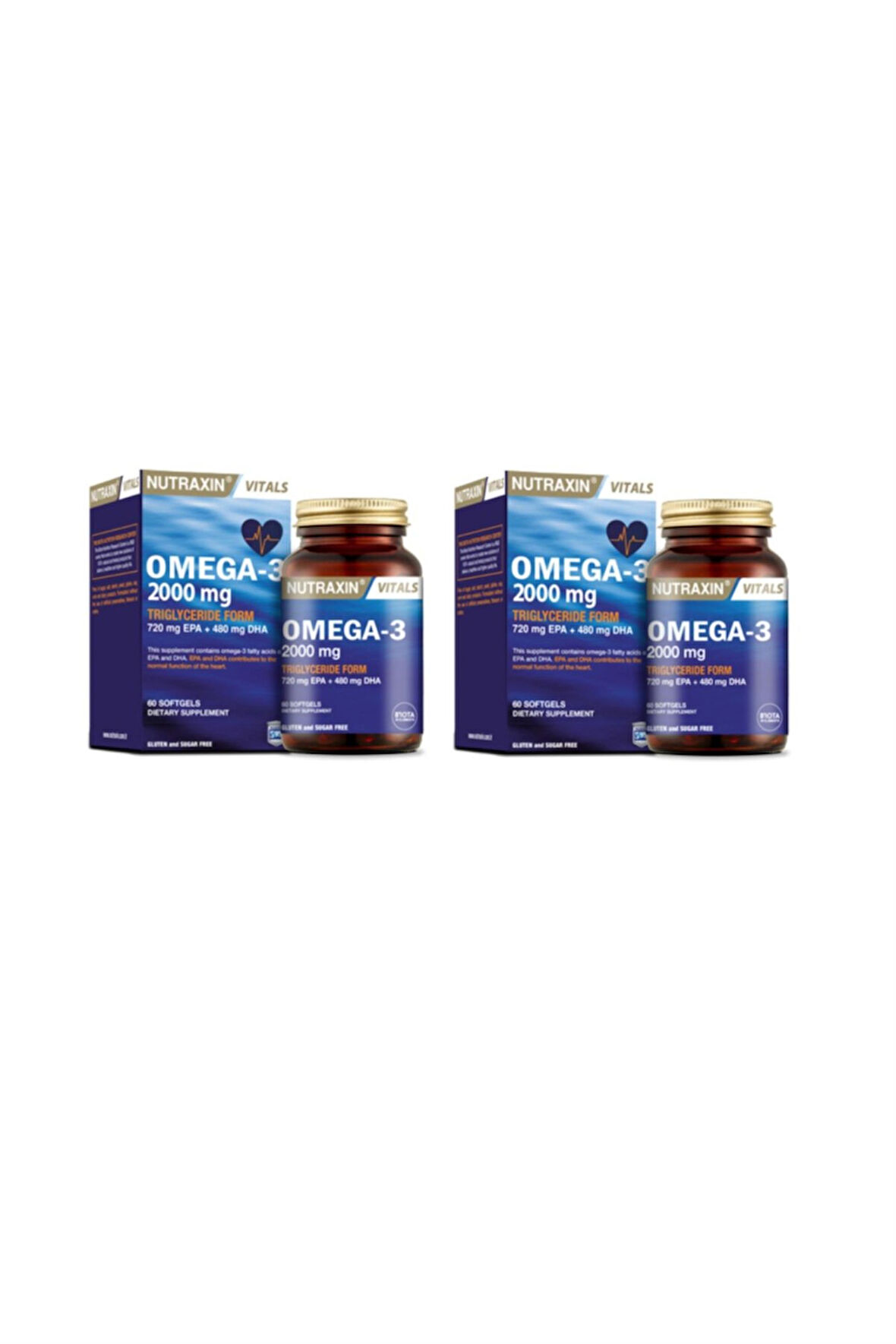 Nutraxin Omega 3 2000 Mg 60 Tablet 2 Adet