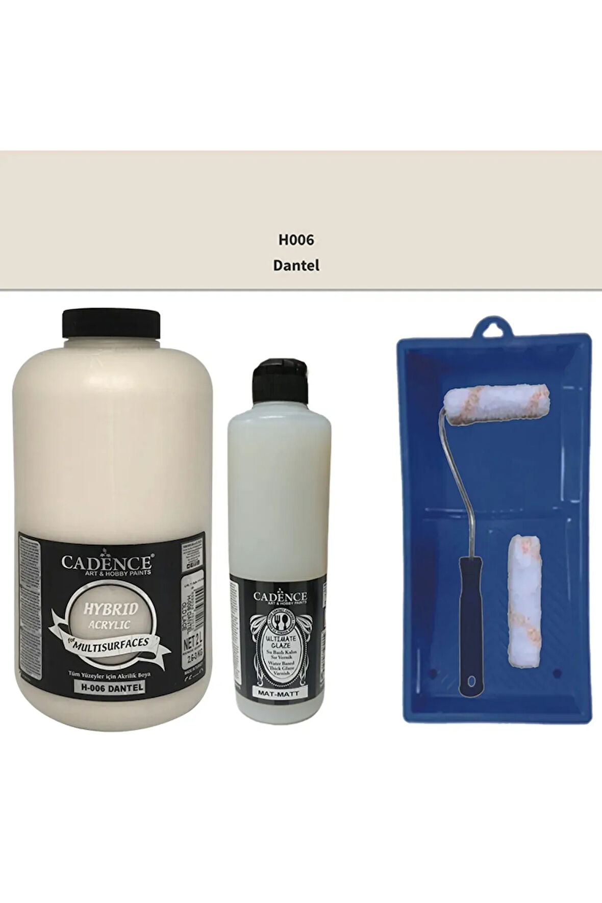 Mutfak Dolabı Boyama Seti (dantel Rengi -mat Vernik)