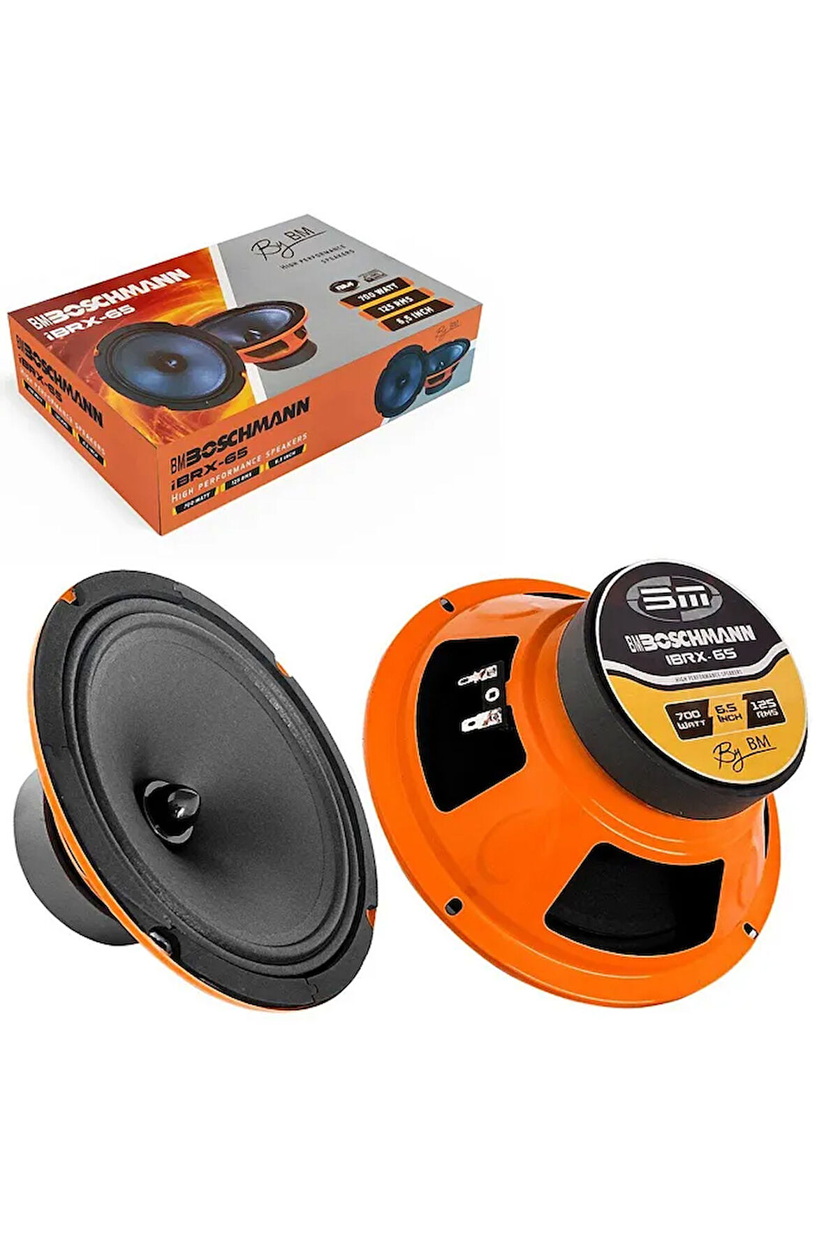 İBRX-65 Oto Midrange 16cm 700 Watt (125 Rms) 2 Adet