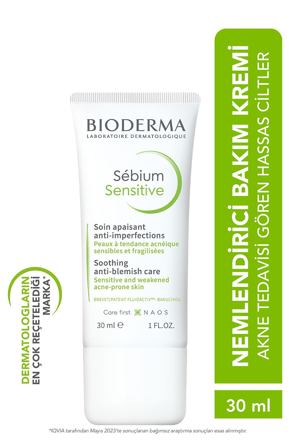Anti-Acne Moisturizing Sébium Sensitive Care Cream for Acne-Prone Sensitive Skin 30 ML