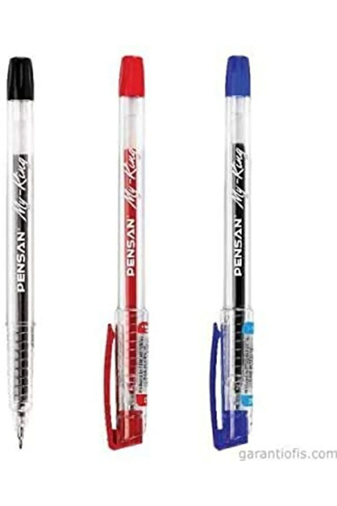 My King Jel Kalem Mavi-kırmızı-siyah 2'şer Adet 5010