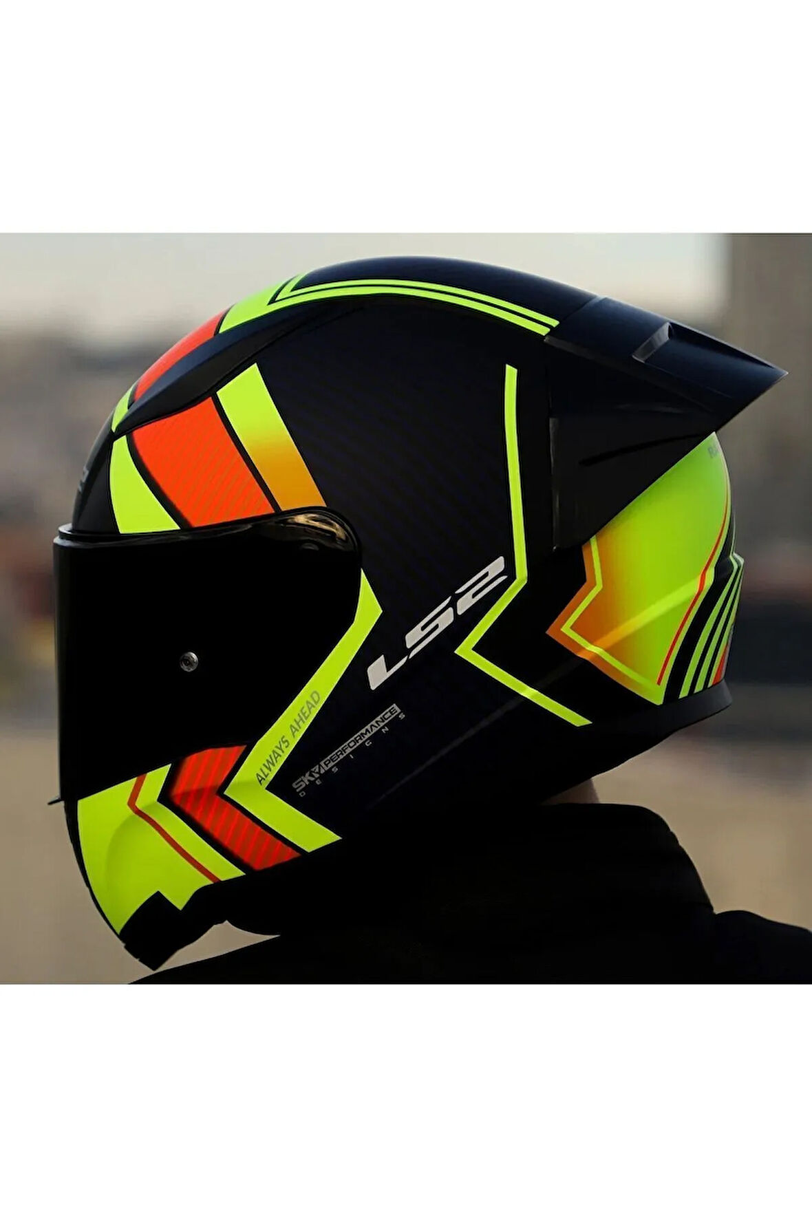 RAPID 2 RACE EXTRA MAT NEON SARI FULLFACE MOTOSİKLET KASKI