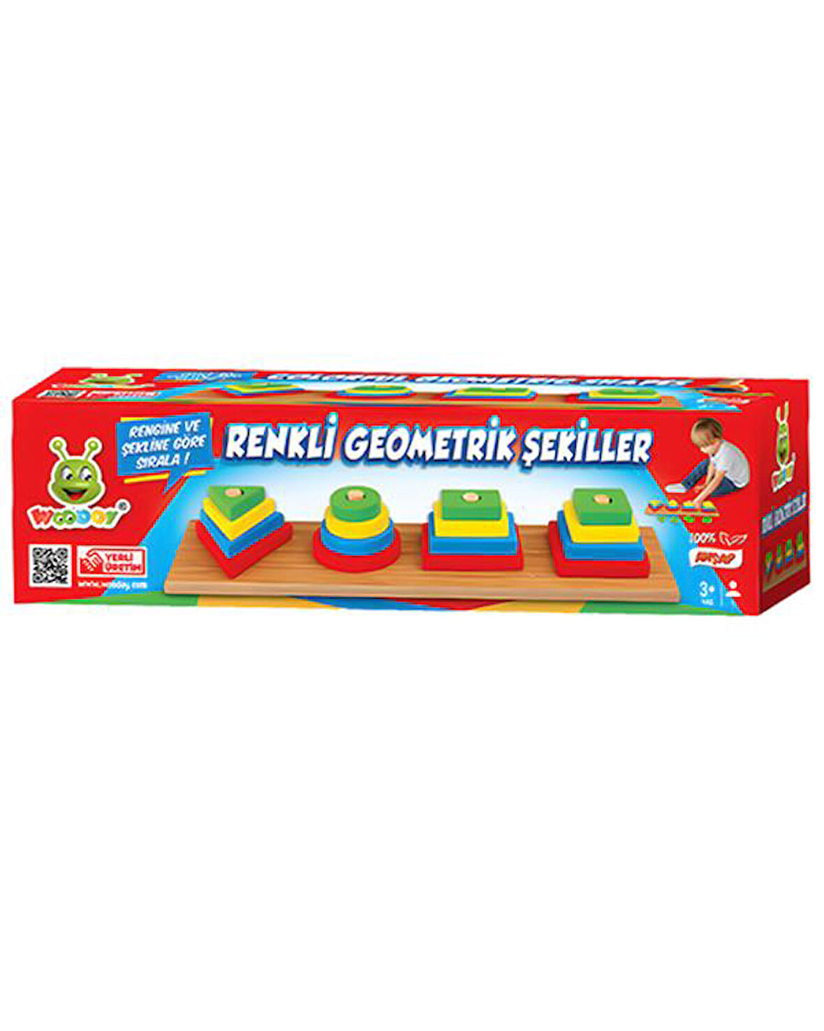 Woodoy Renkli Geometrik Şekiller