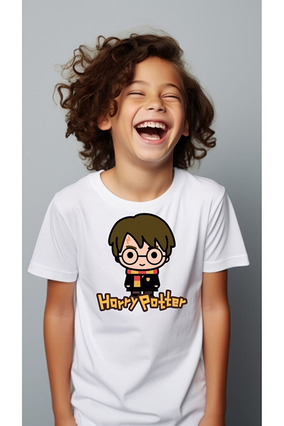 Kısa Kollu Bisiklet Yaka Kız Çocuk Beyaz Tshirt Lol Bebek Baskılı Pamuklu