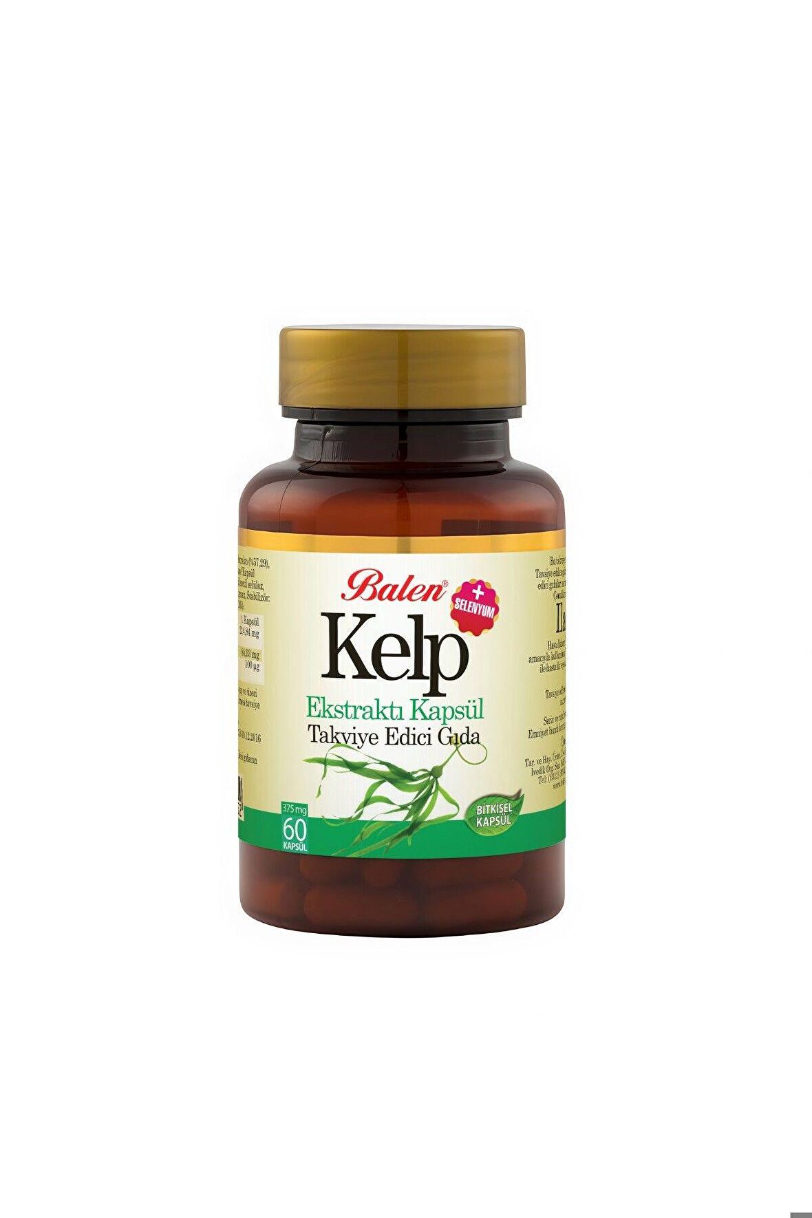 Kelp Ekstraktı + Selenyum Kapsül 375 Mg *60 Kapsül