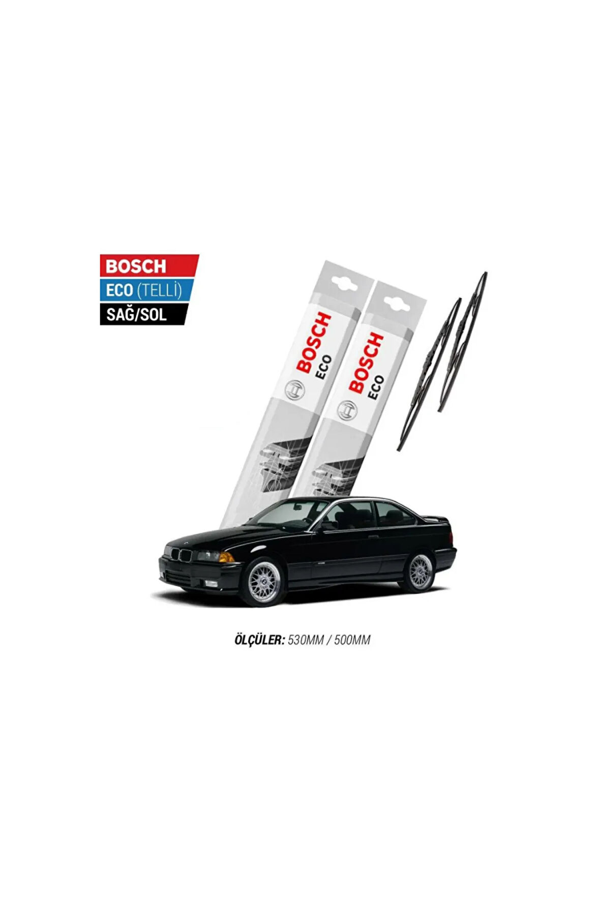 Bmw 3 Serisi E36 1996 Model Silecek Takımı Bosch Eco (Telli)