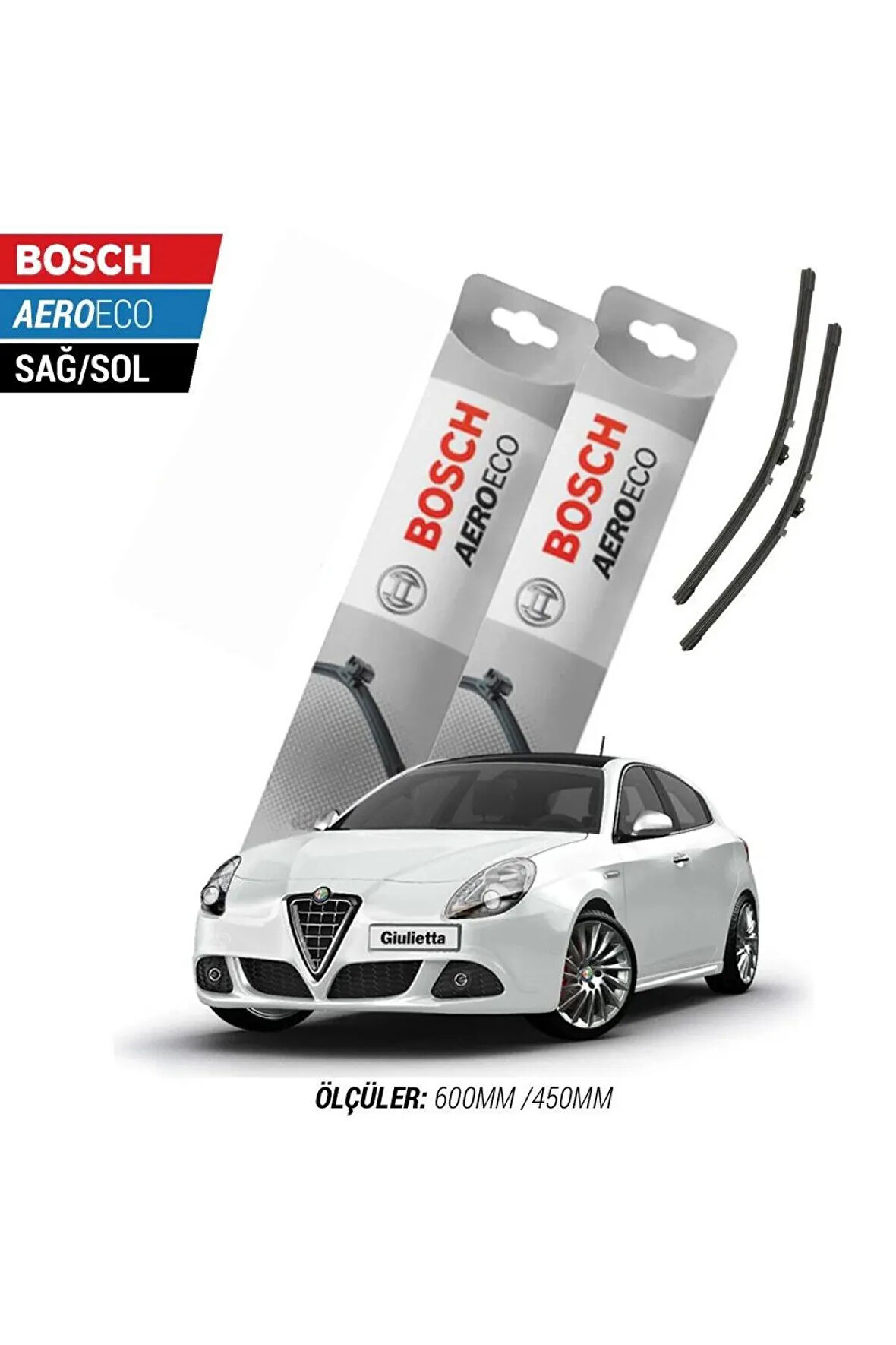 Alfa Romeo Giulietta 2018 Model Bosch Aeroeco Muz Silecek Takımı