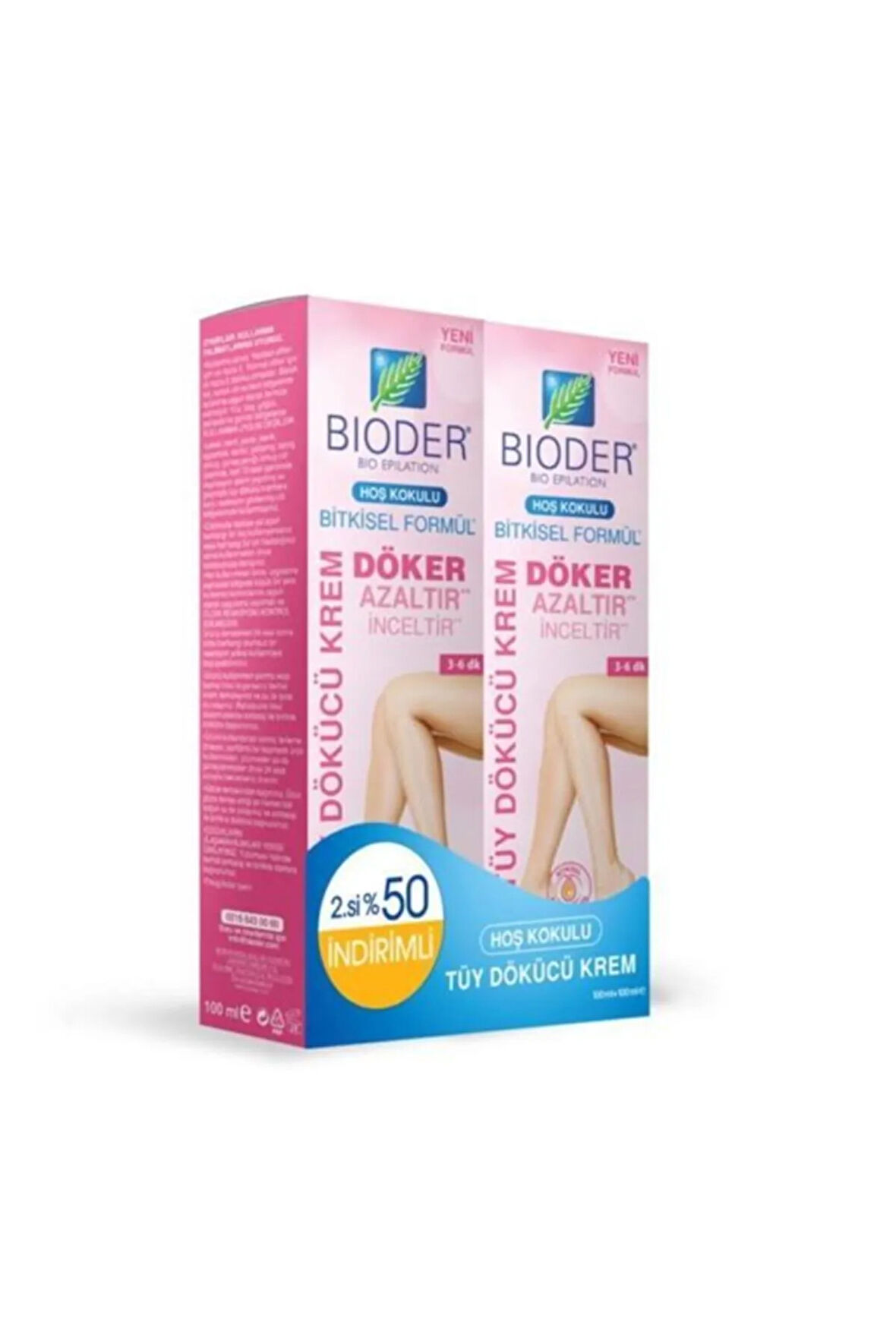 Bıoder Tuy Dökücü Krem Kadın 100 Ml 2'li Paket