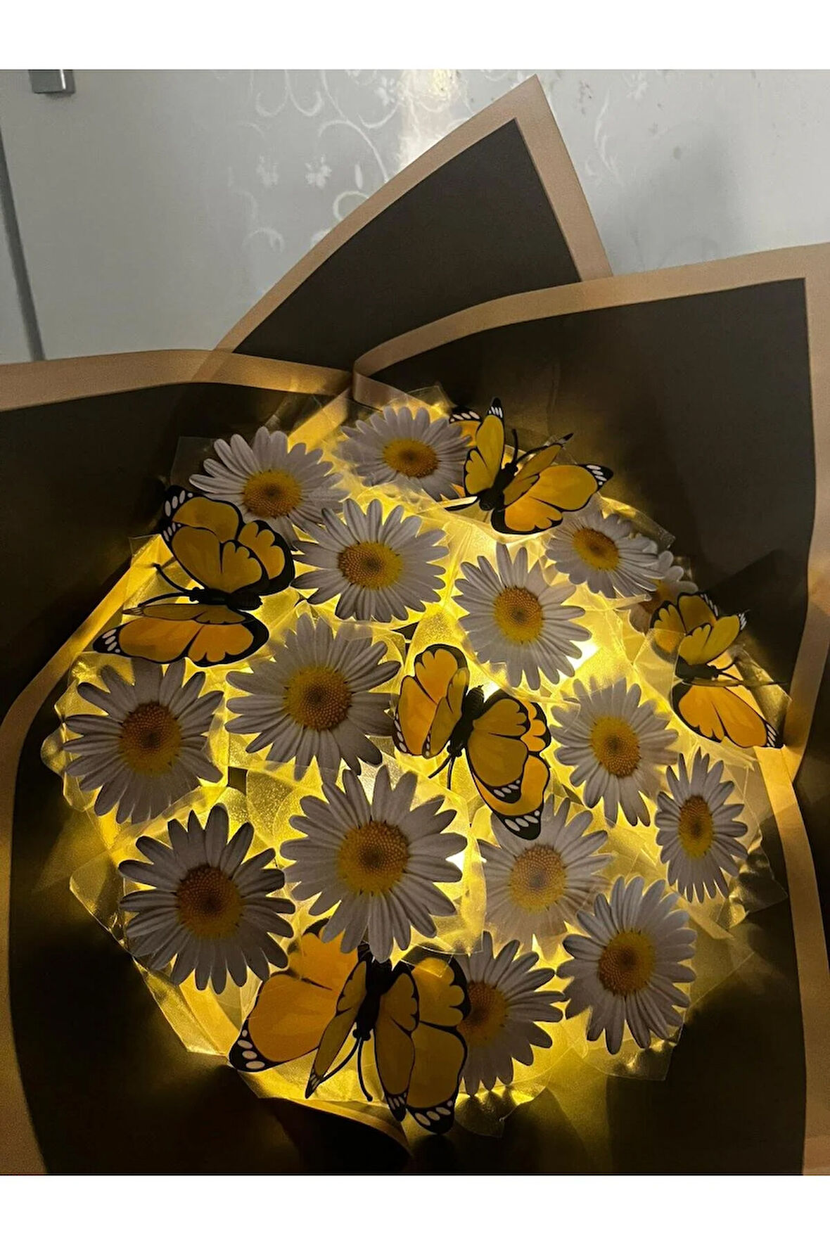 Led Işıklı Papatya Buketi