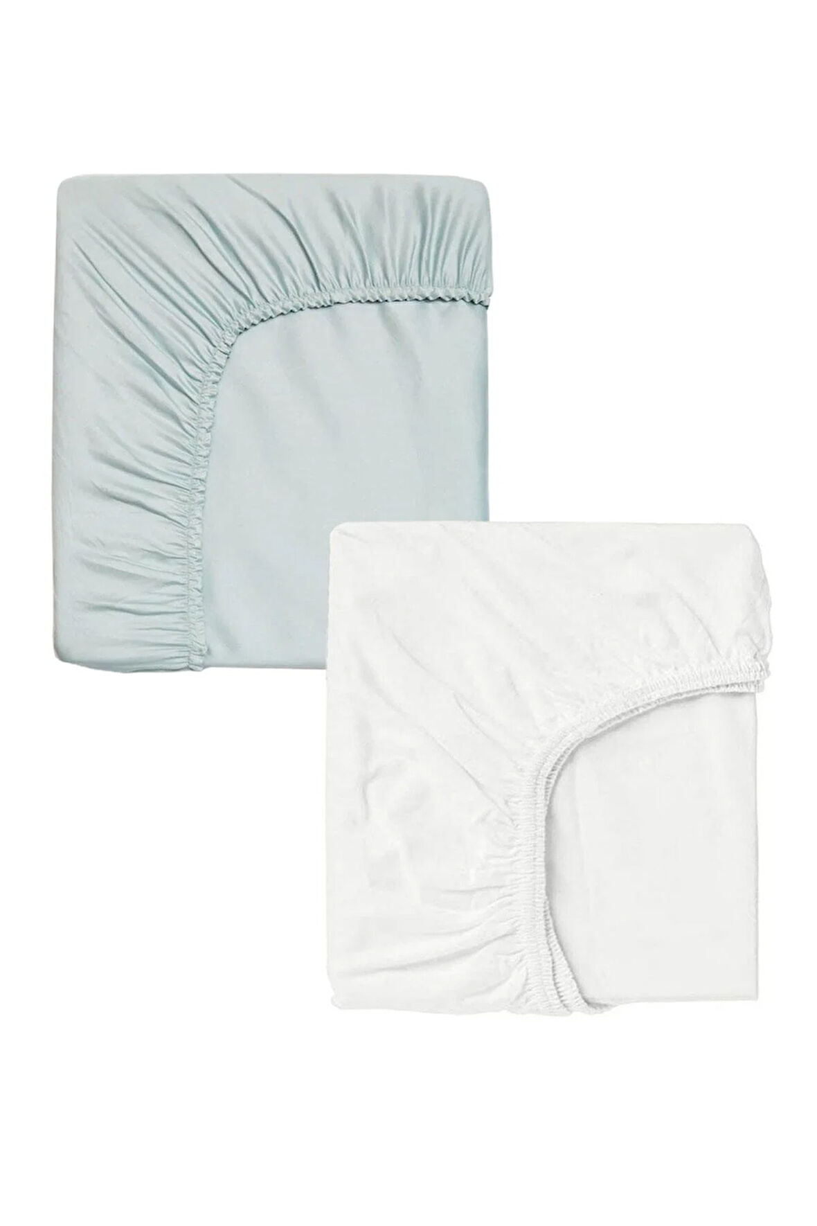 2 Adet Pamuklu Ve Lastikli 60 X 120 X 15 Cm Penye Bebek Çarşaf