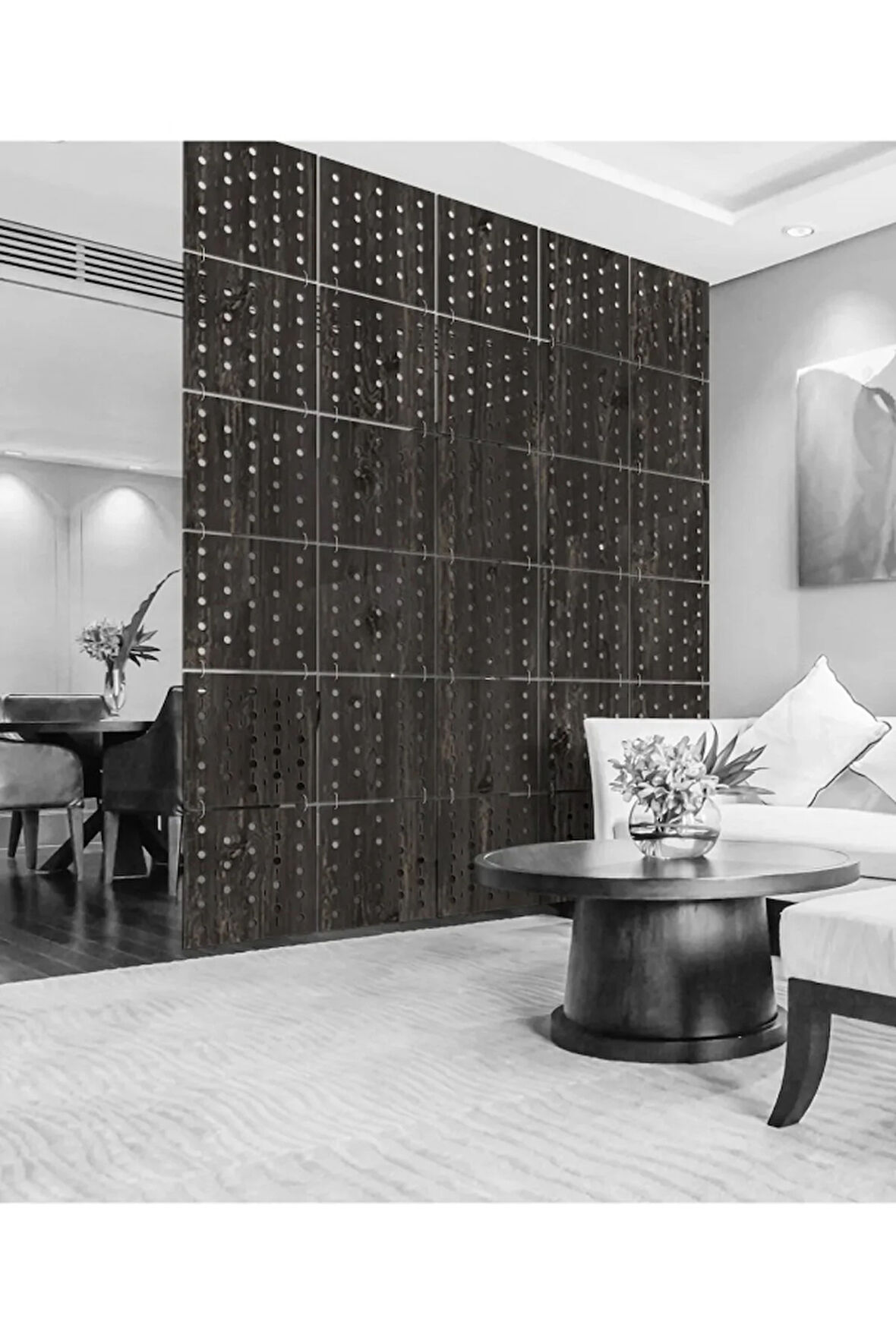 Lazer Kesim Sarkıt Paravan, Ahşap Seperatör, Panel Levha Seti Dekorasyon Ahşap Oda Bölücü nokta