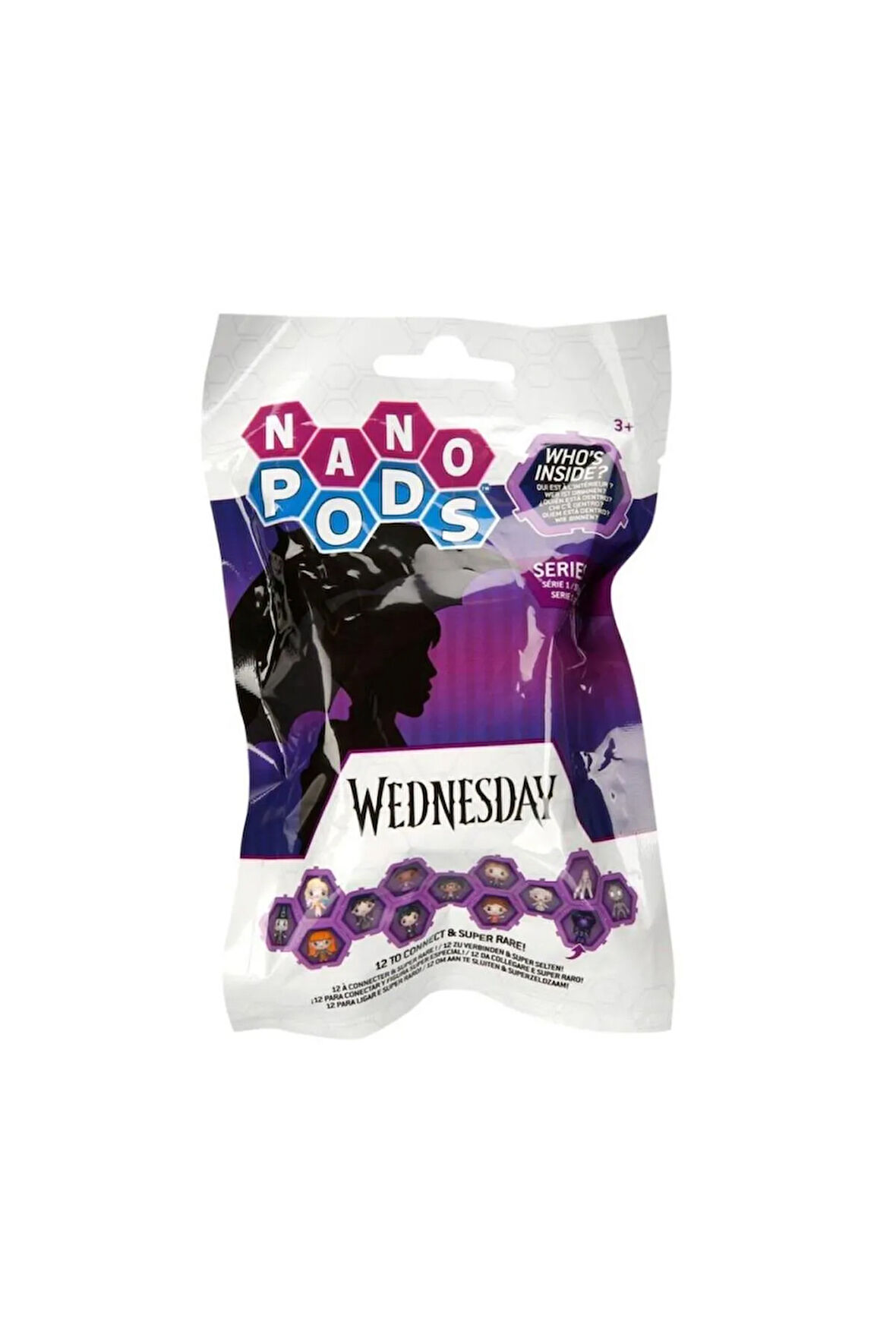 Nessiworld 402788 Wednesday Nano Kapsül Figür Sürpriz Paket -Sunman