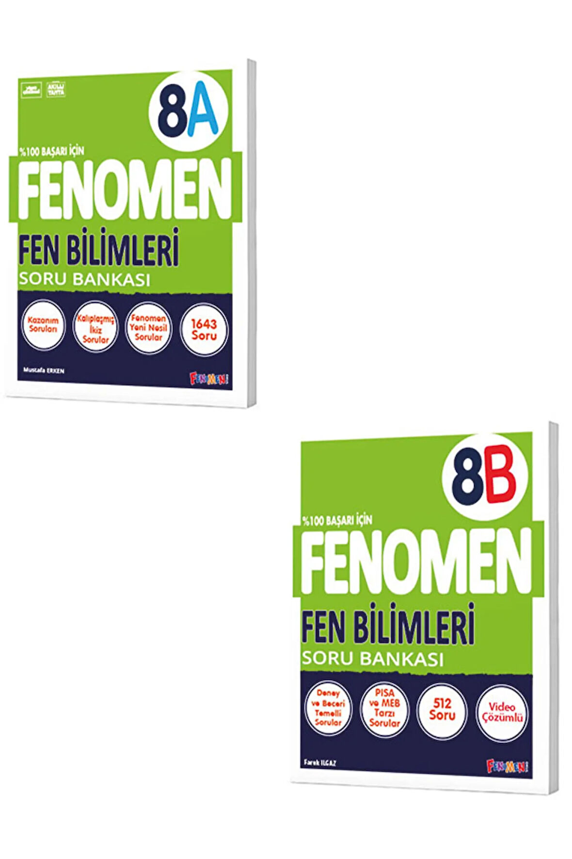 8. Sınıf Fenomen Fen Bilimleri A B Tüm Dersler Soru Bankası Set
