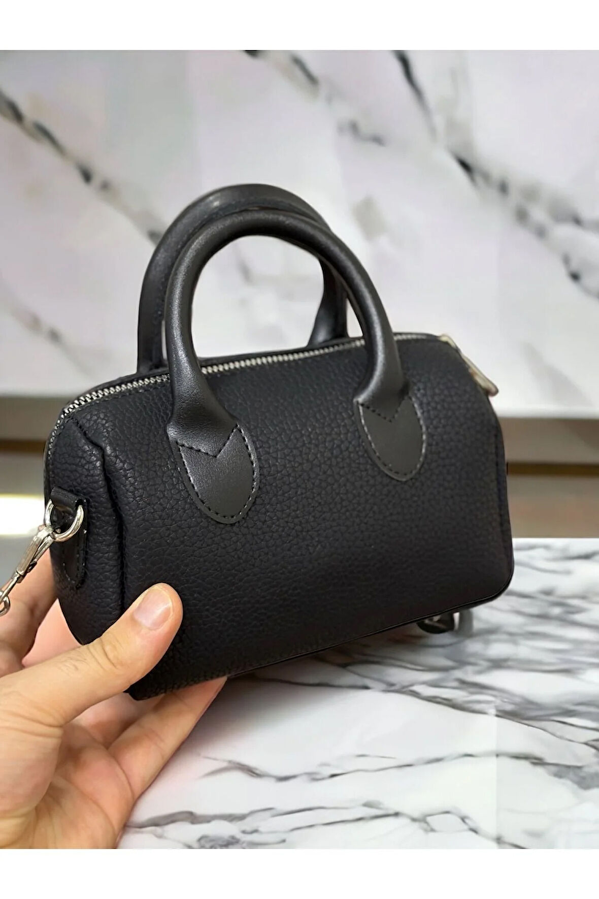 Mini şık özel yapım zincir askılı dilek çanta