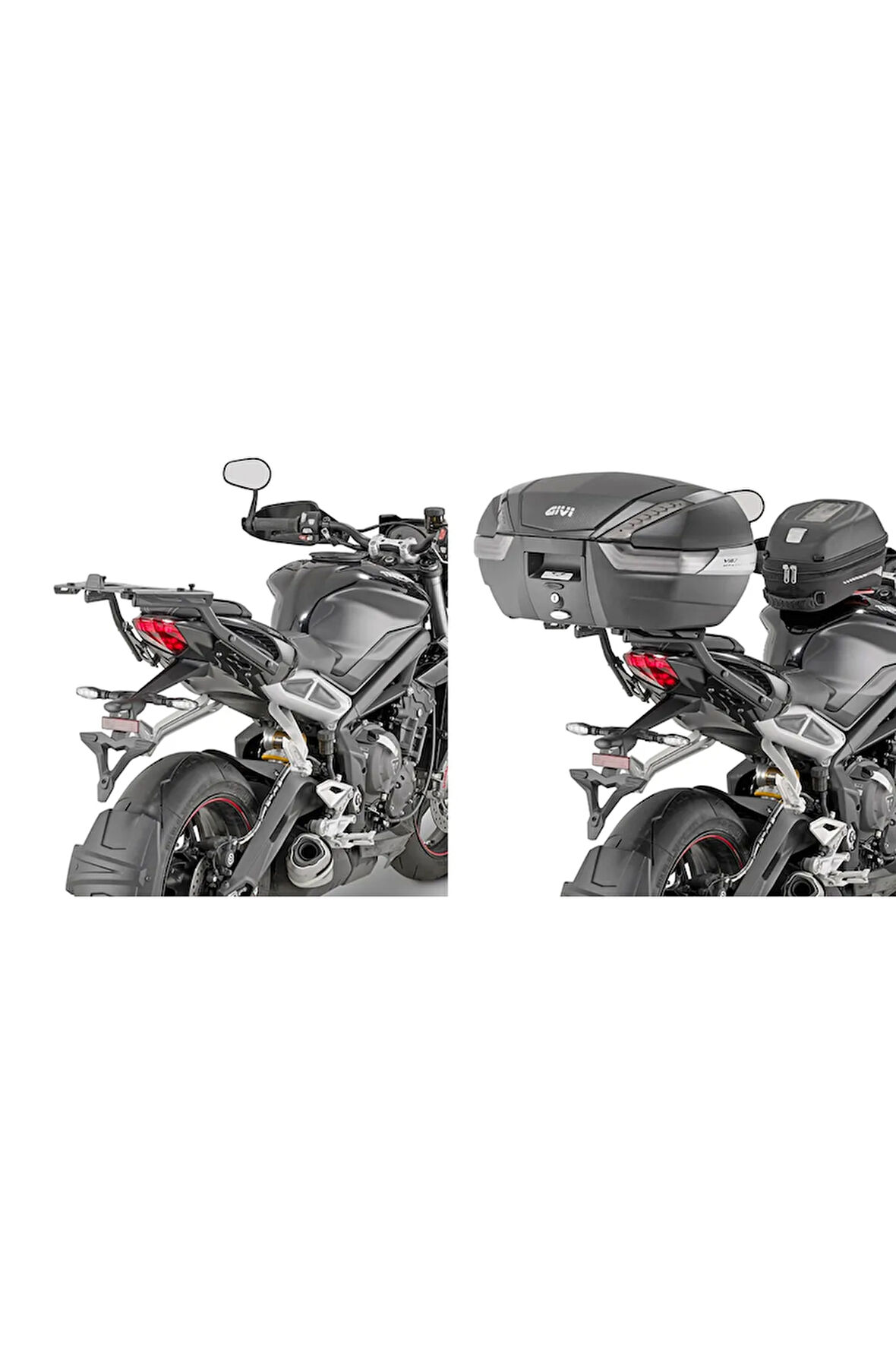 6412fz Trıumph Street Trıple 765 (17-20) Arka Çanta Taşıyıcı