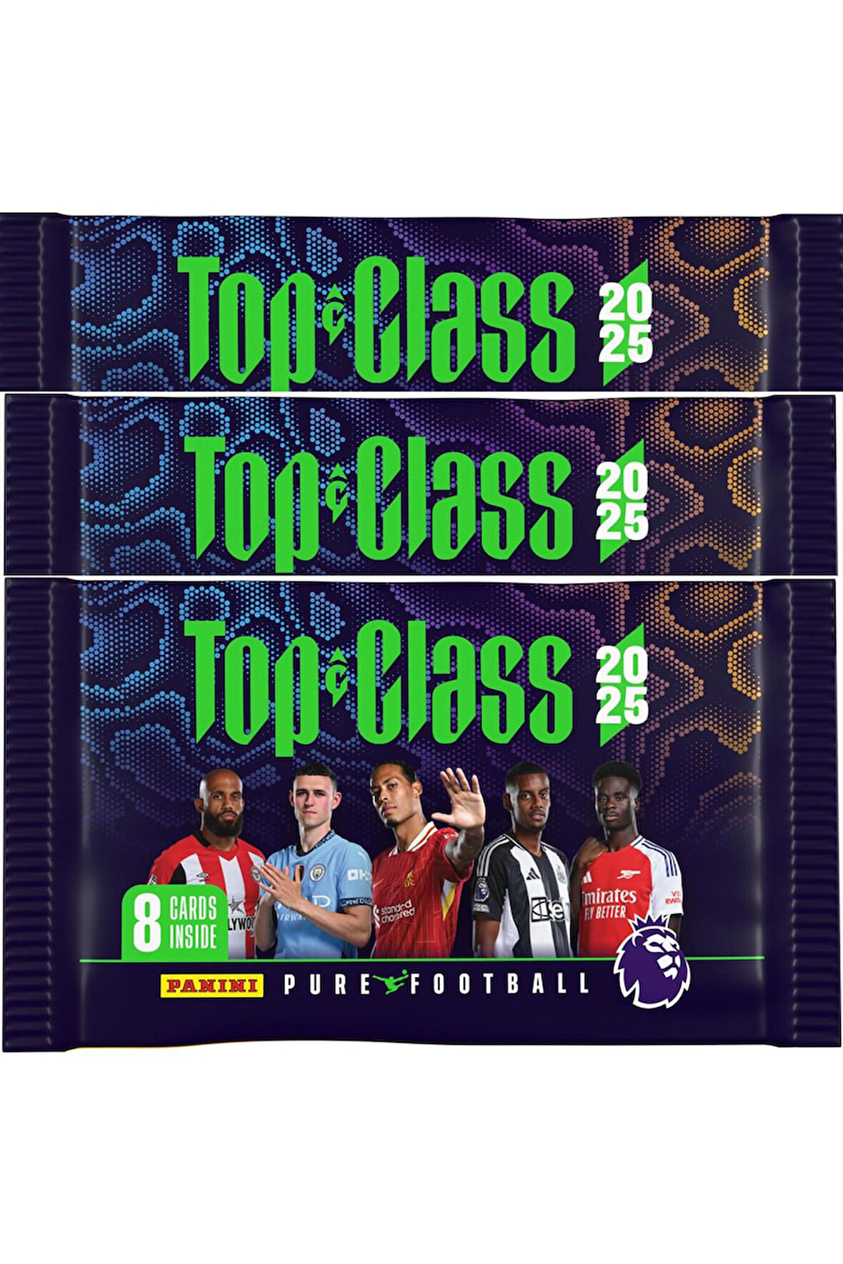 Premier League Top Class Trading Cards 2025 3'lü Paket (24 kart)