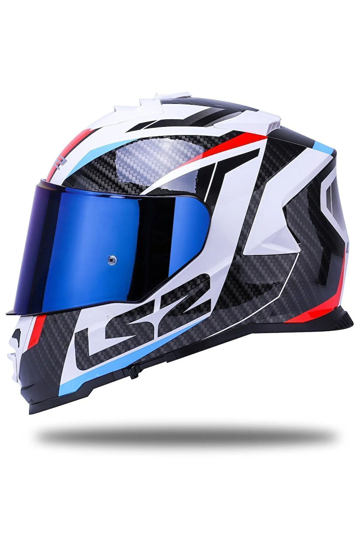 Storm 2 Racer Mavi-kırmızı Kask