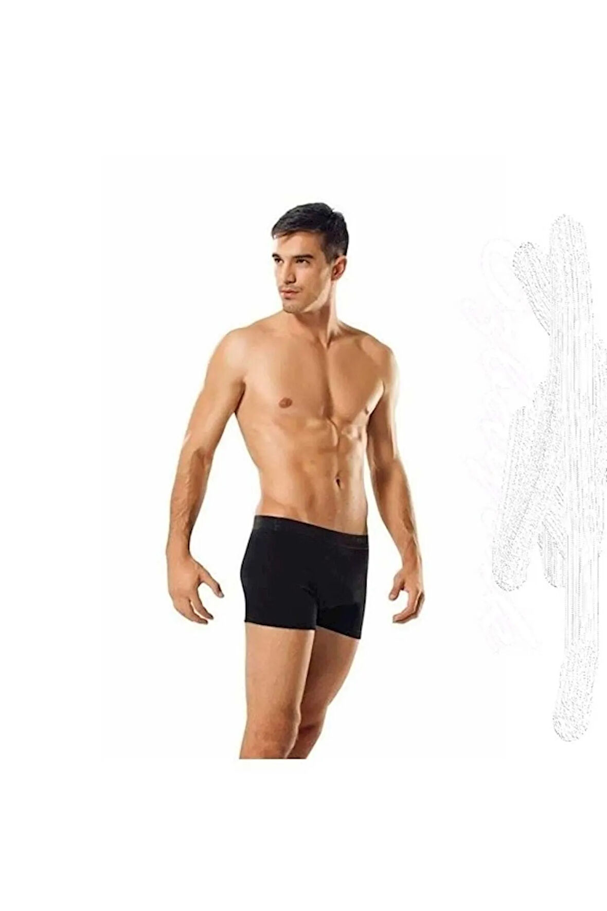 9`lu Erkek Likralı Boxer - Karışık - L-3